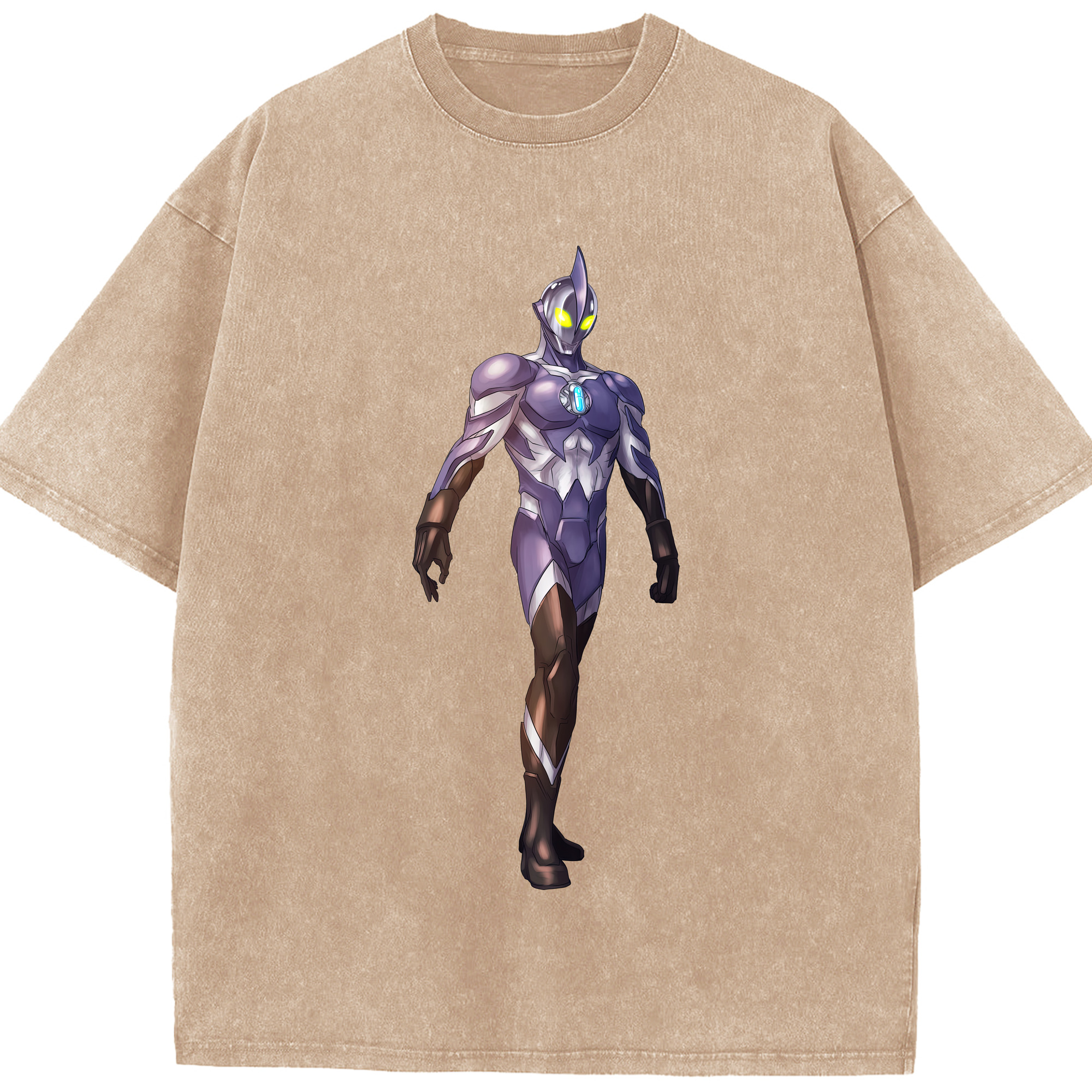 （画像用） ウルトラマン Ultraman 綿100% ヴィンテージ風 半袖Tシャツ（フロントプリント）