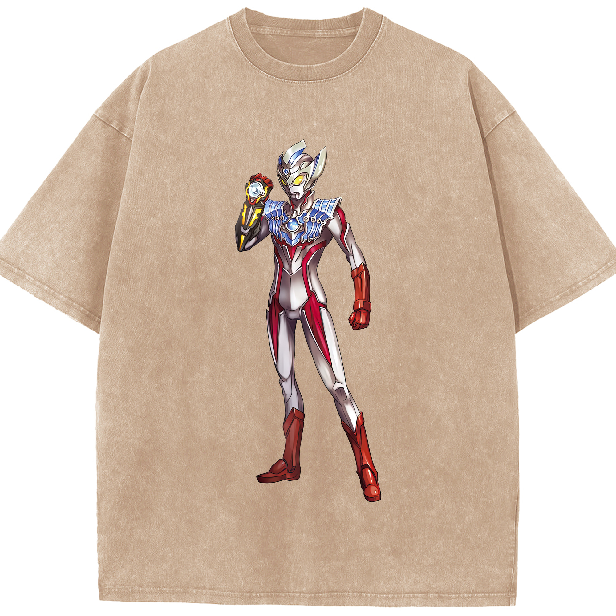 （画像用） ウルトラマン Ultraman 綿100% ヴィンテージ風 半袖Tシャツ（フロントプリント）