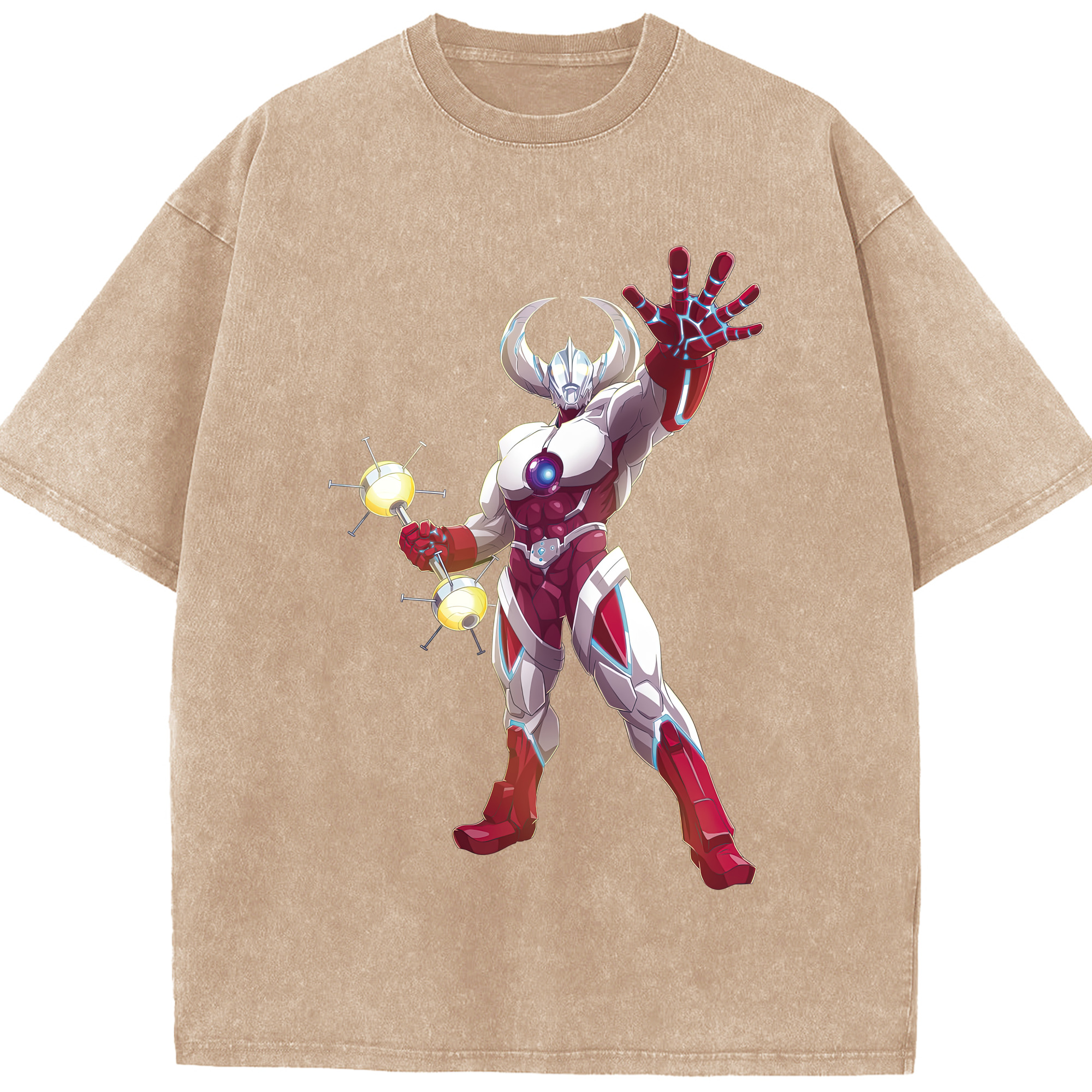 （画像用） ウルトラマン Ultraman 綿100% ヴィンテージ風 半袖Tシャツ（フロントプリント）