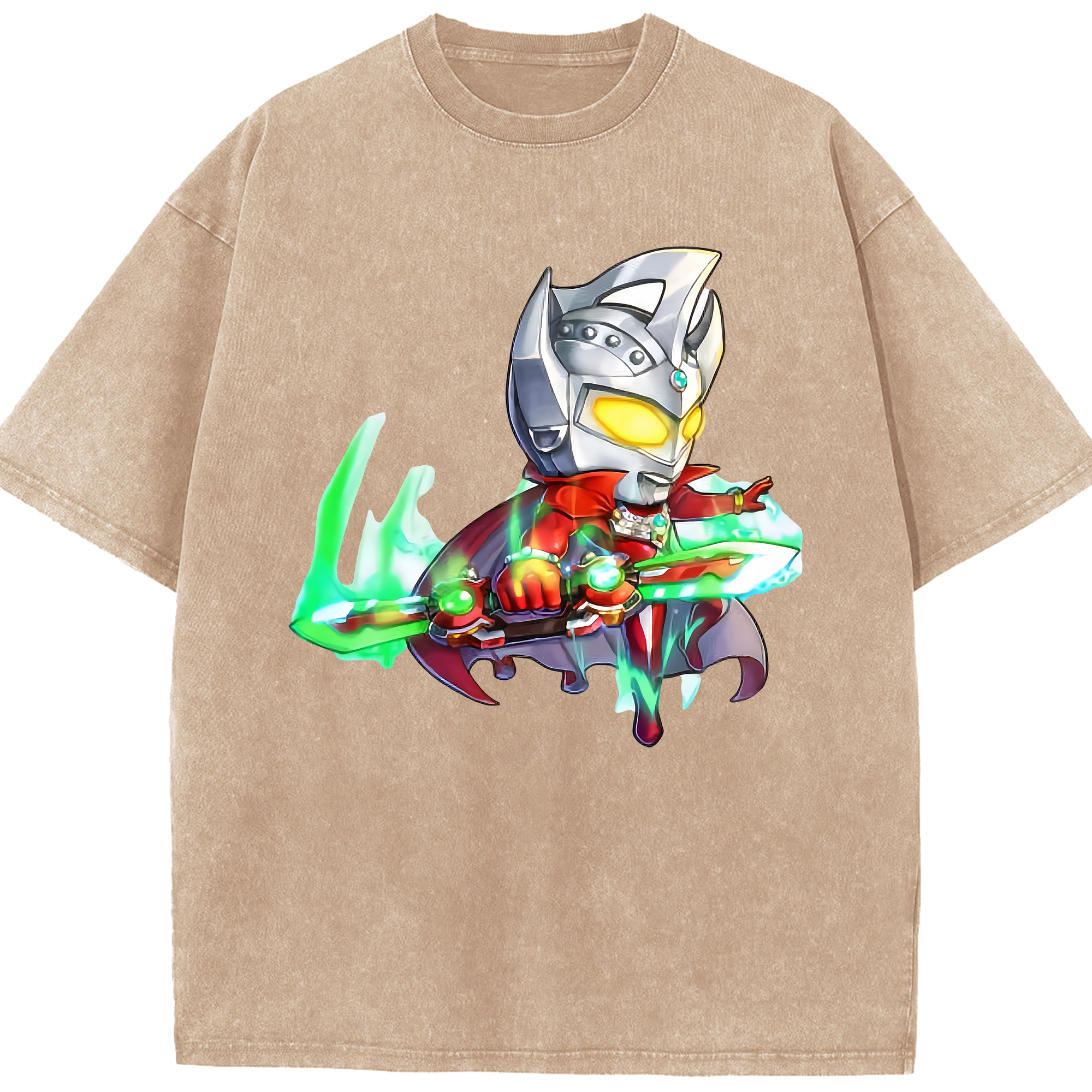 （画像用） ウルトラマン Ultraman 綿100% ヴィンテージ風 半袖Tシャツ（フロントプリント）