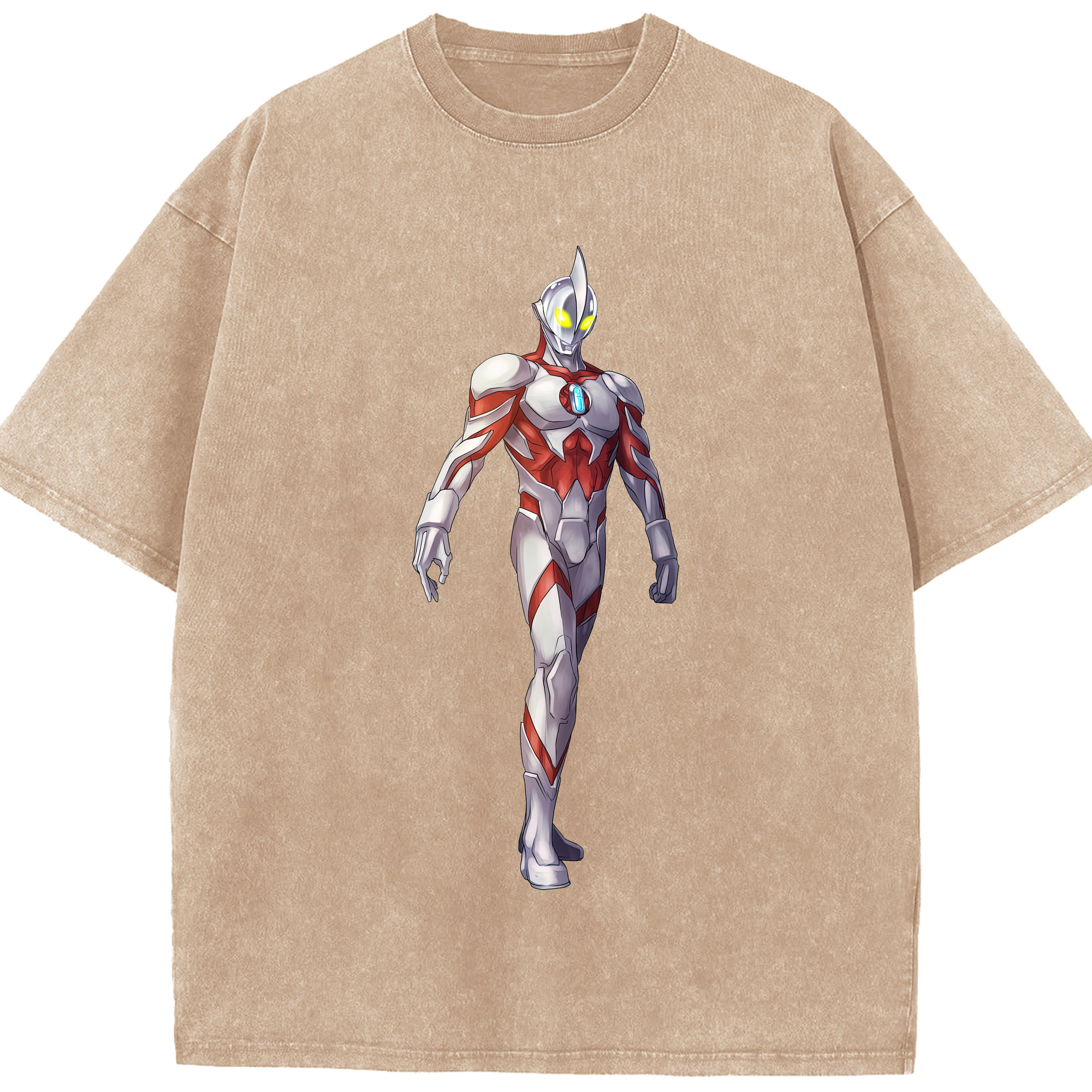 （画像用） ウルトラマン Ultraman 綿100% ヴィンテージ風 半袖Tシャツ（フロントプリント）