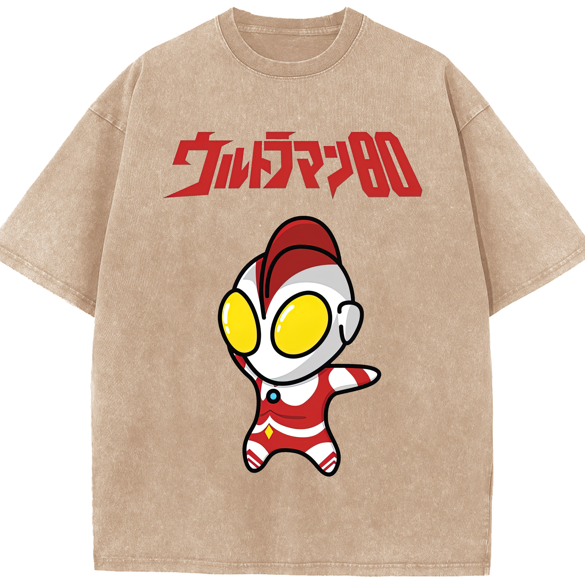 （画像用） ウルトラマン Ultraman 綿100% ヴィンテージ風 半袖Tシャツ（フロントプリント）