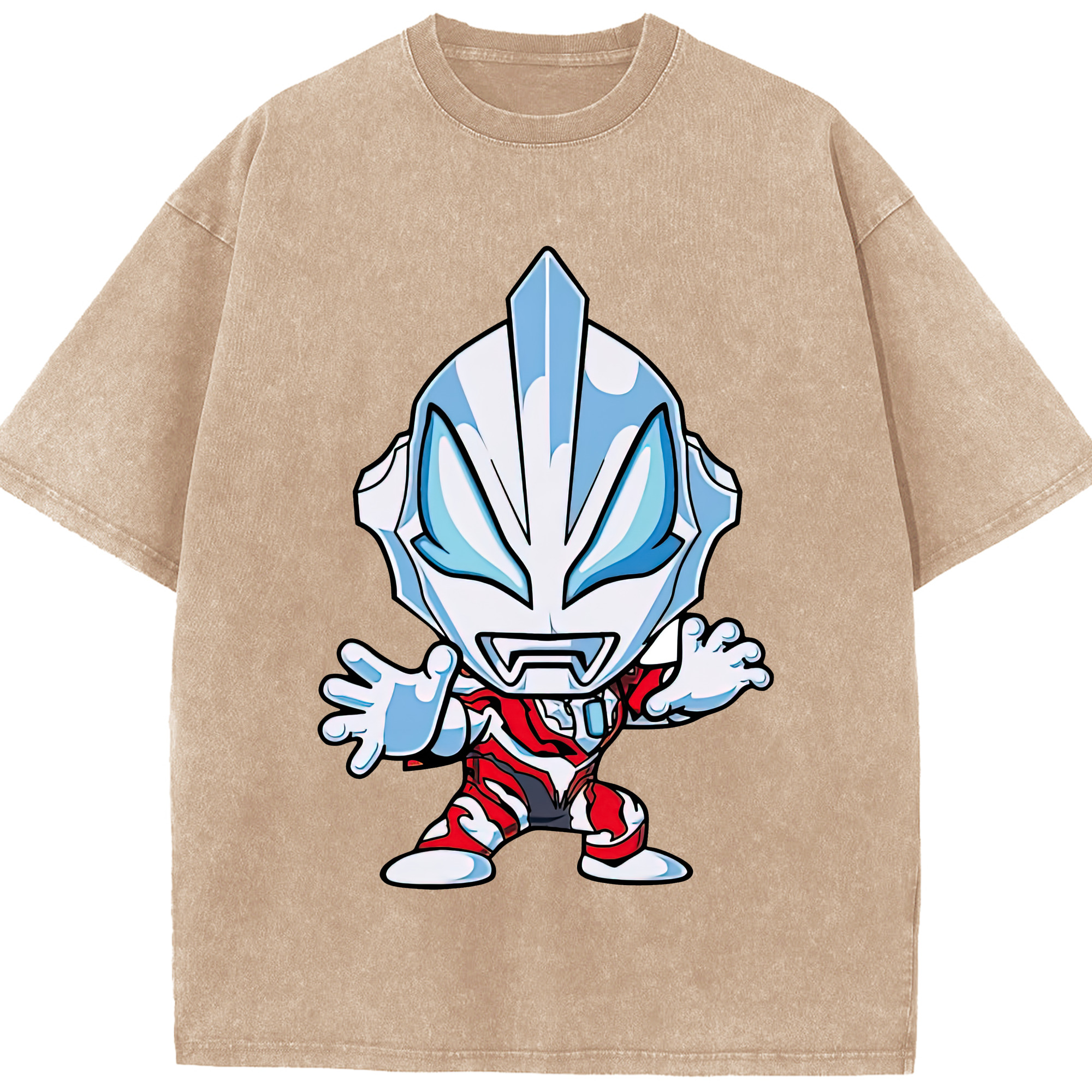 （画像用） ウルトラマン Ultraman 綿100% ヴィンテージ風 半袖Tシャツ（フロントプリント）