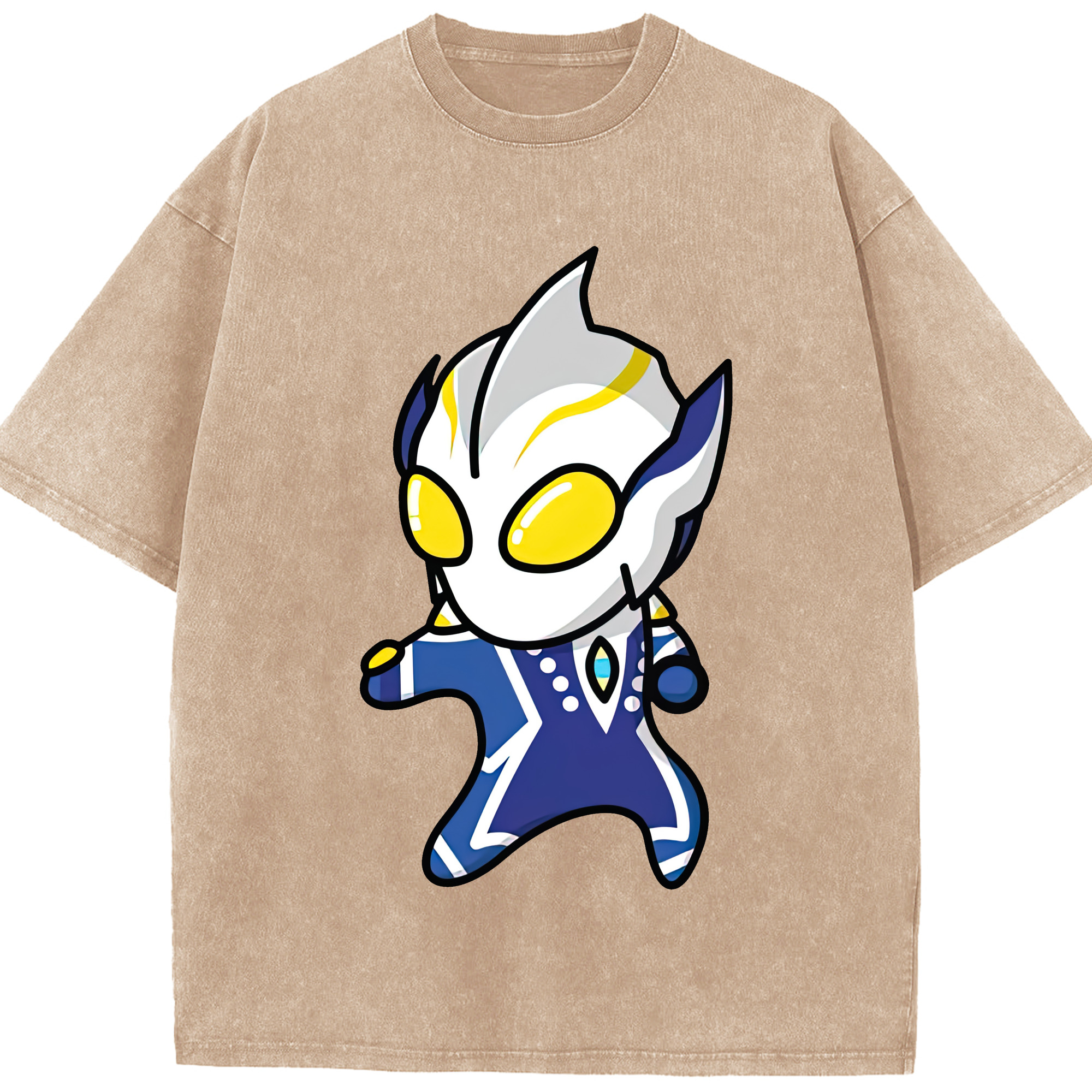 （画像用） ウルトラマン Ultraman 綿100% ヴィンテージ風 半袖Tシャツ（フロントプリント）
