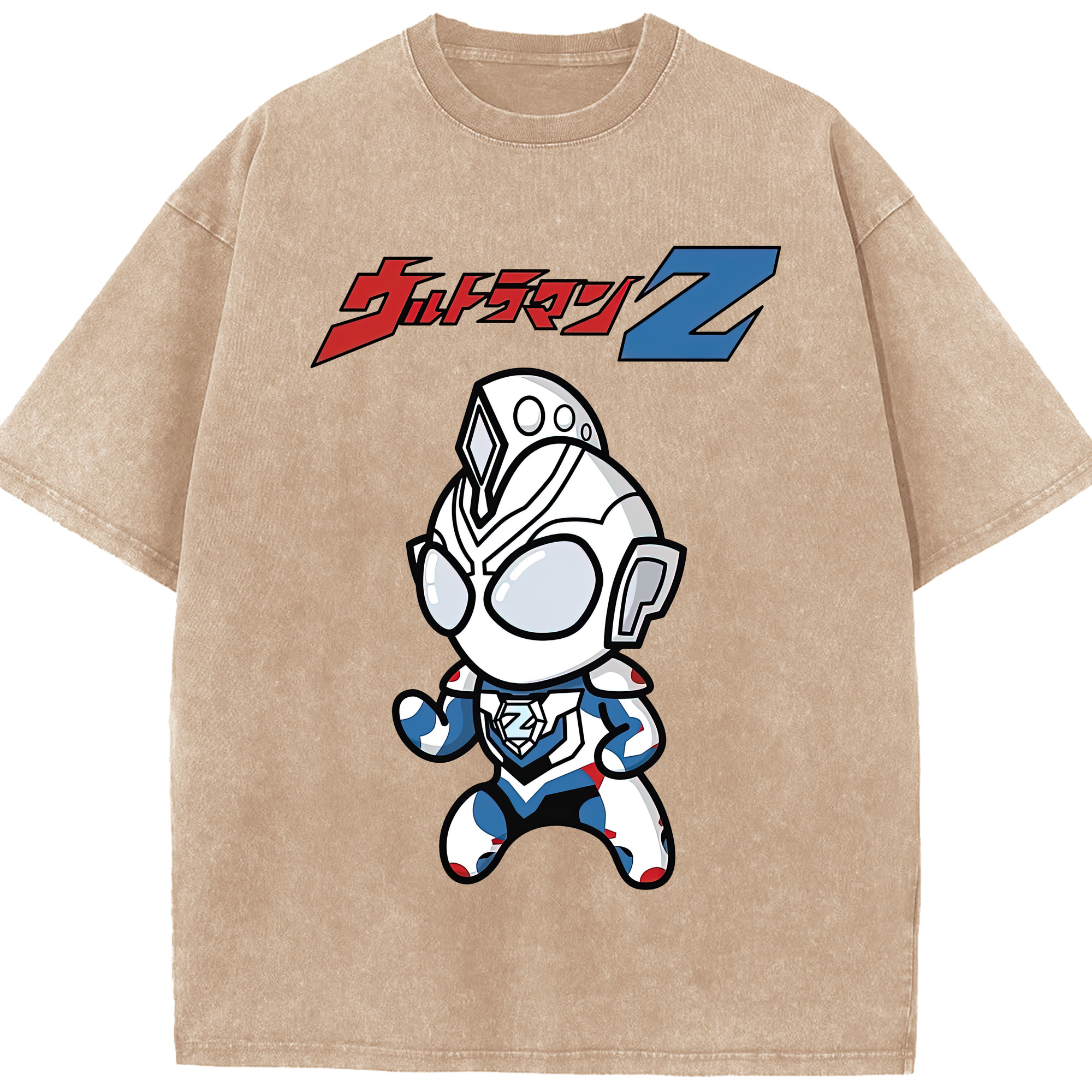 （画像用） ウルトラマン Ultraman 綿100% ヴィンテージ風 半袖Tシャツ（フロントプリント）