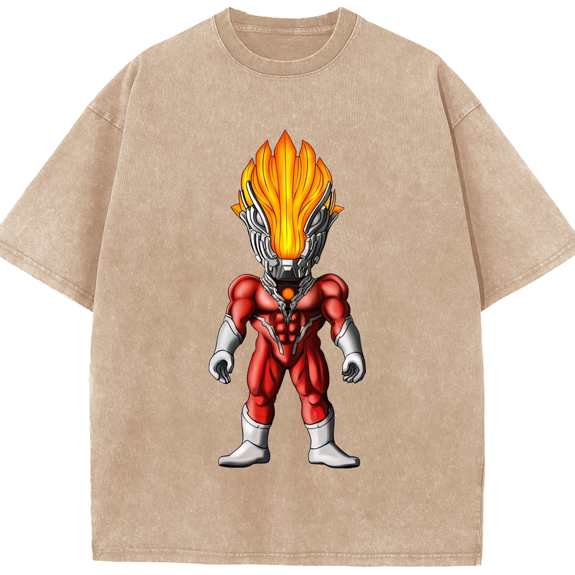 （画像用） ウルトラマン Ultraman 綿100% ヴィンテージ風 半袖Tシャツ（フロントプリント）