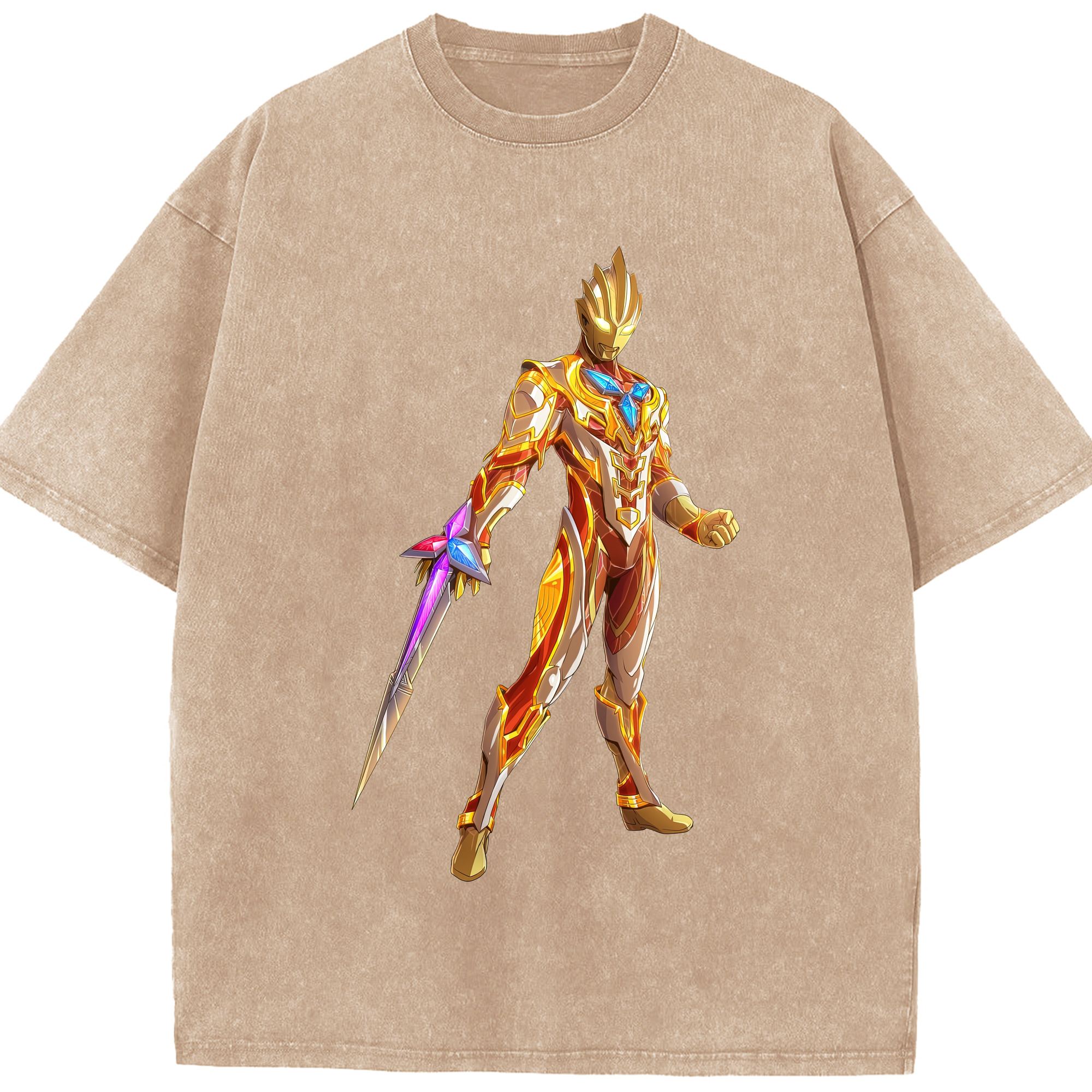 （画像用） ウルトラマン Ultraman 綿100% ヴィンテージ風 半袖Tシャツ（フロントプリント）