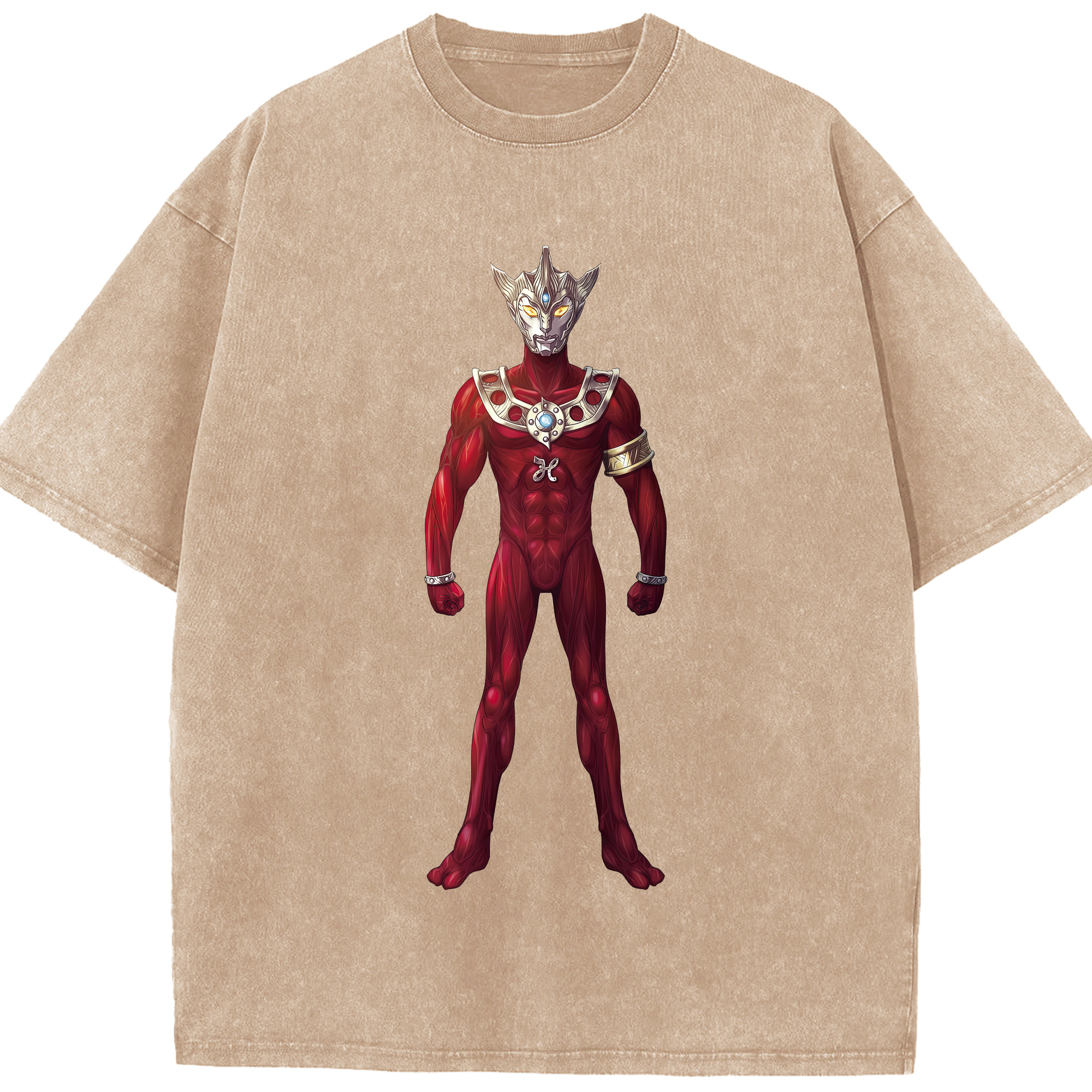 （画像用） ウルトラマン Ultraman 綿100% ヴィンテージ風 半袖Tシャツ（フロントプリント）