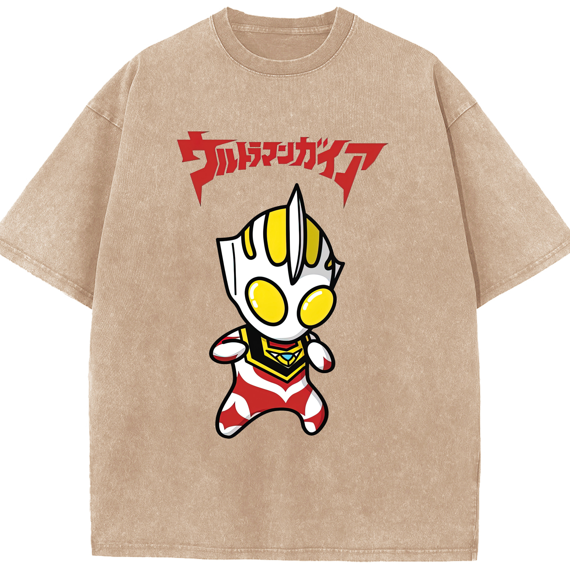 （画像用） ウルトラマン Ultraman 綿100% ヴィンテージ風 半袖Tシャツ（フロントプリント）