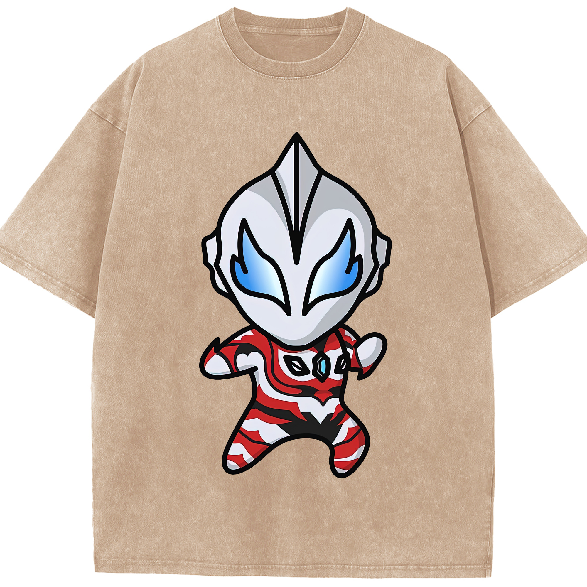 （画像用） ウルトラマン Ultraman 綿100% ヴィンテージ風 半袖Tシャツ（フロントプリント）