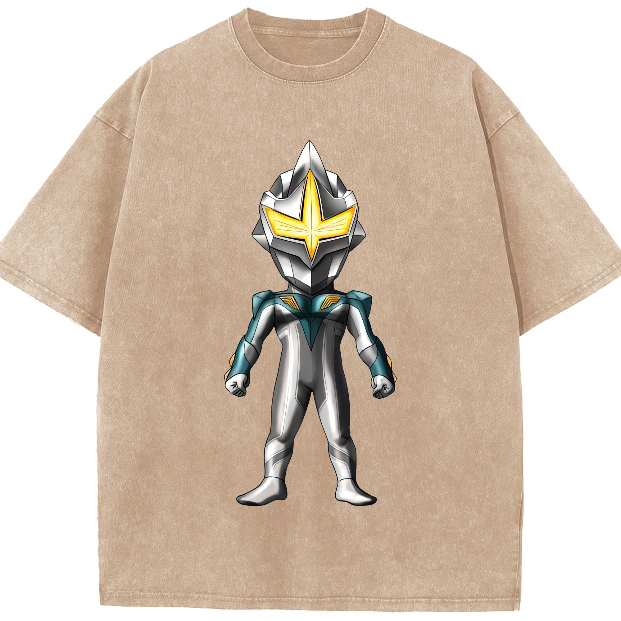 （画像用） ウルトラマン Ultraman 綿100% ヴィンテージ風 半袖Tシャツ（フロントプリント）