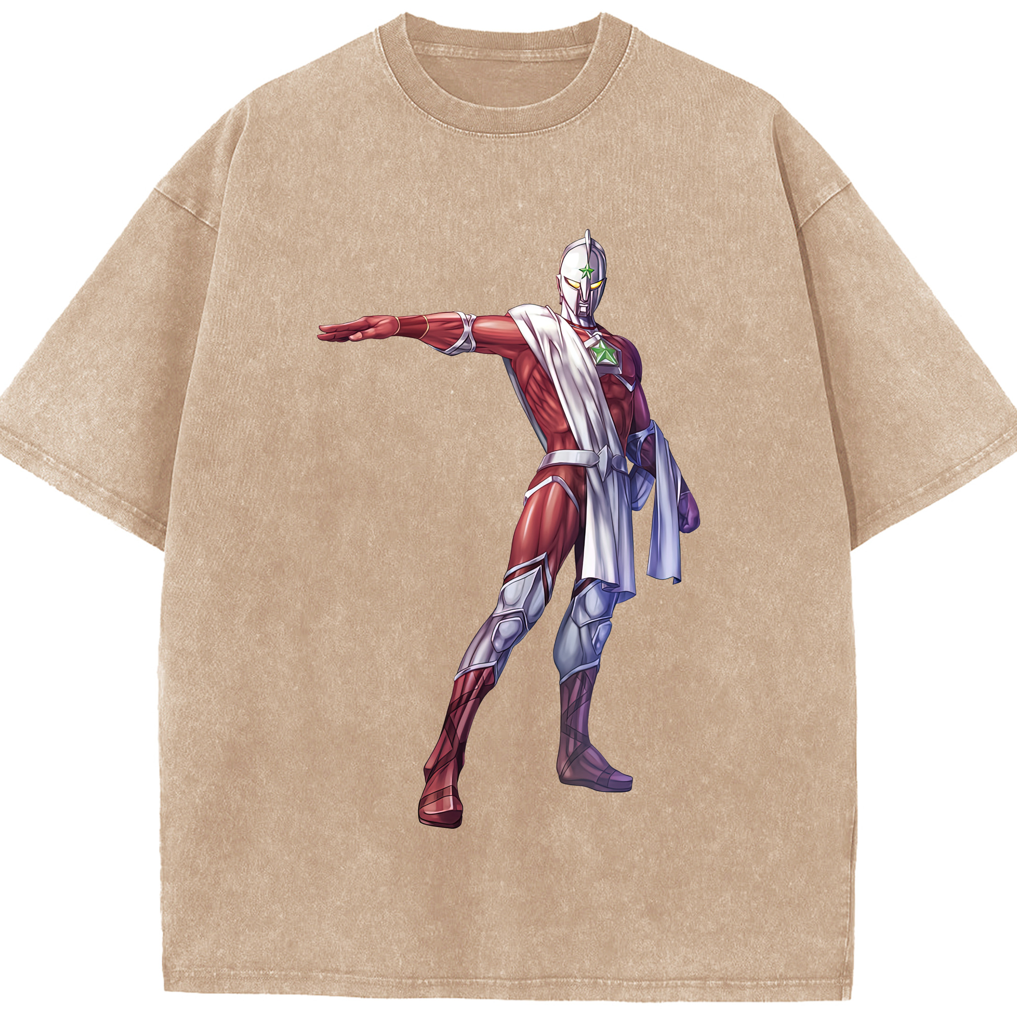 （画像用） ウルトラマン Ultraman 綿100% ヴィンテージ風 半袖Tシャツ（フロントプリント）