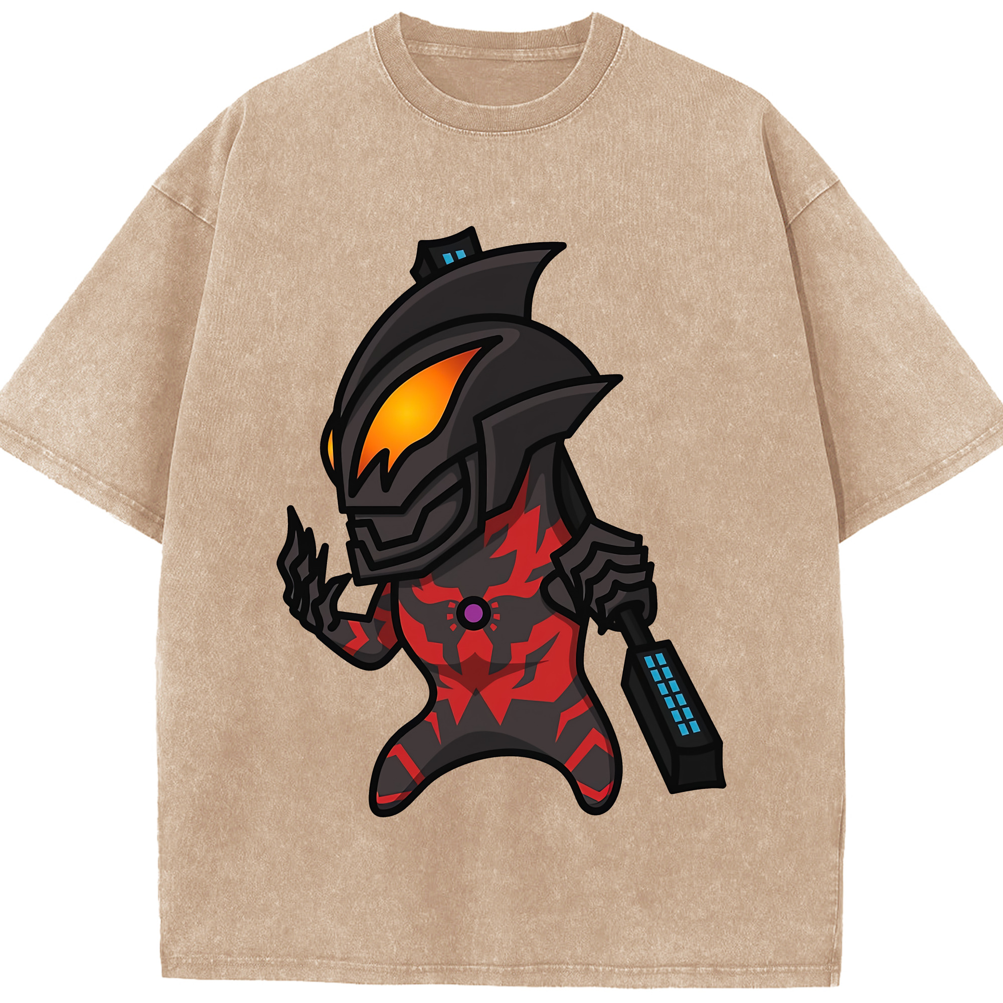 （画像用） ウルトラマン Ultraman 綿100% ヴィンテージ風 半袖Tシャツ（フロントプリント）