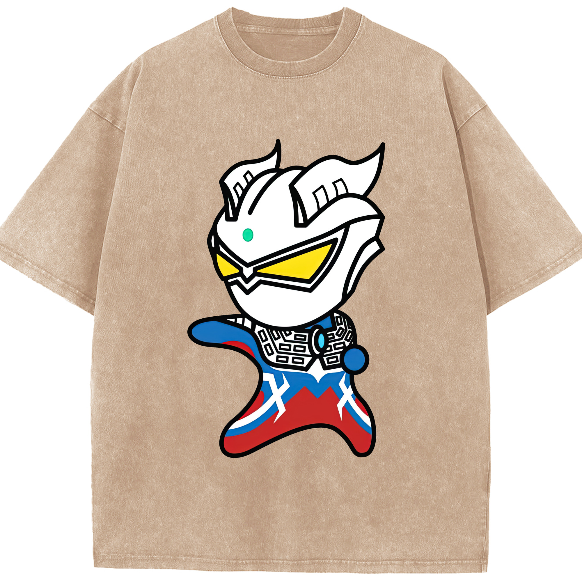 （画像用） ウルトラマン Ultraman 綿100% ヴィンテージ風 半袖Tシャツ（フロントプリント）