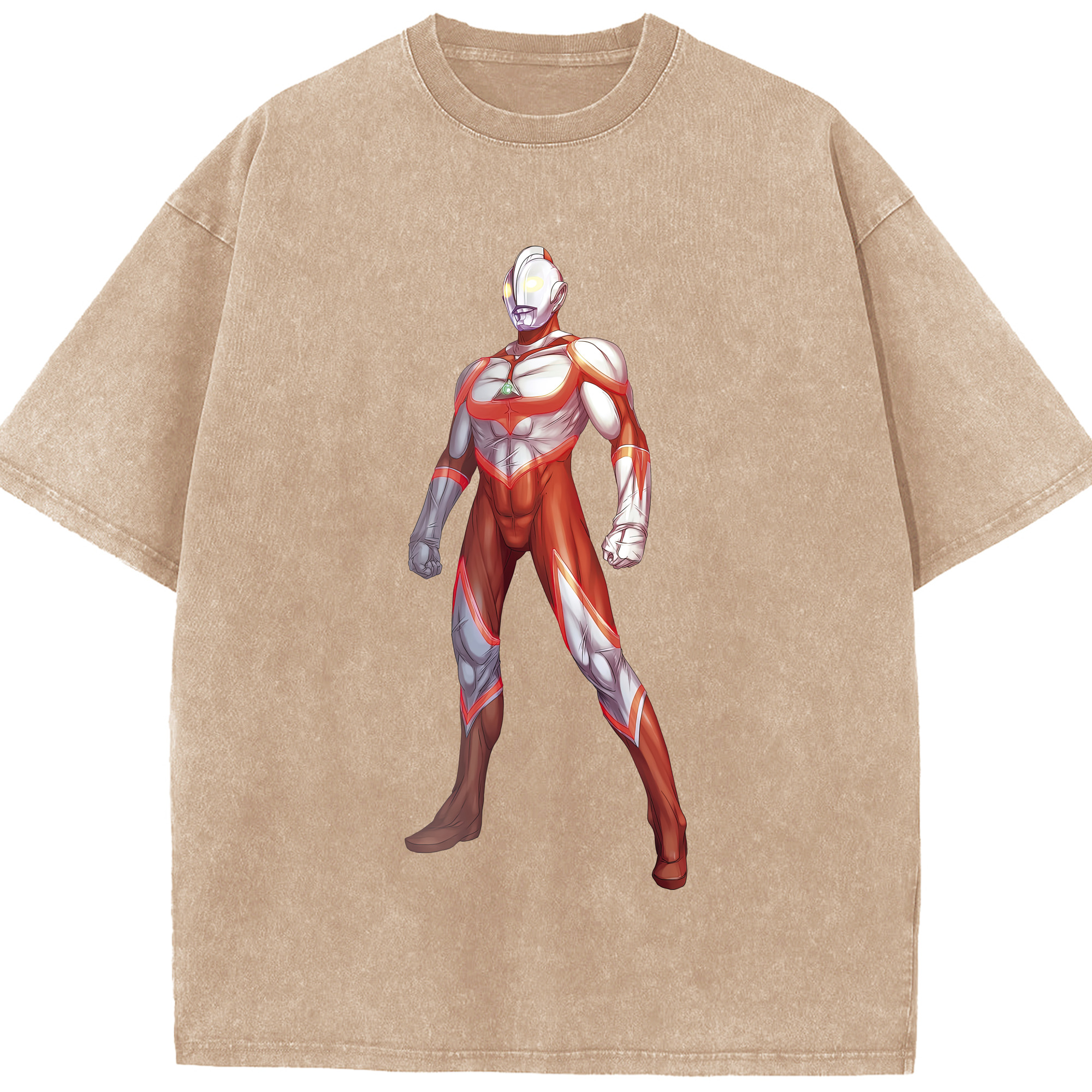 （画像用） ウルトラマン Ultraman 綿100% ヴィンテージ風 半袖Tシャツ（フロントプリント）