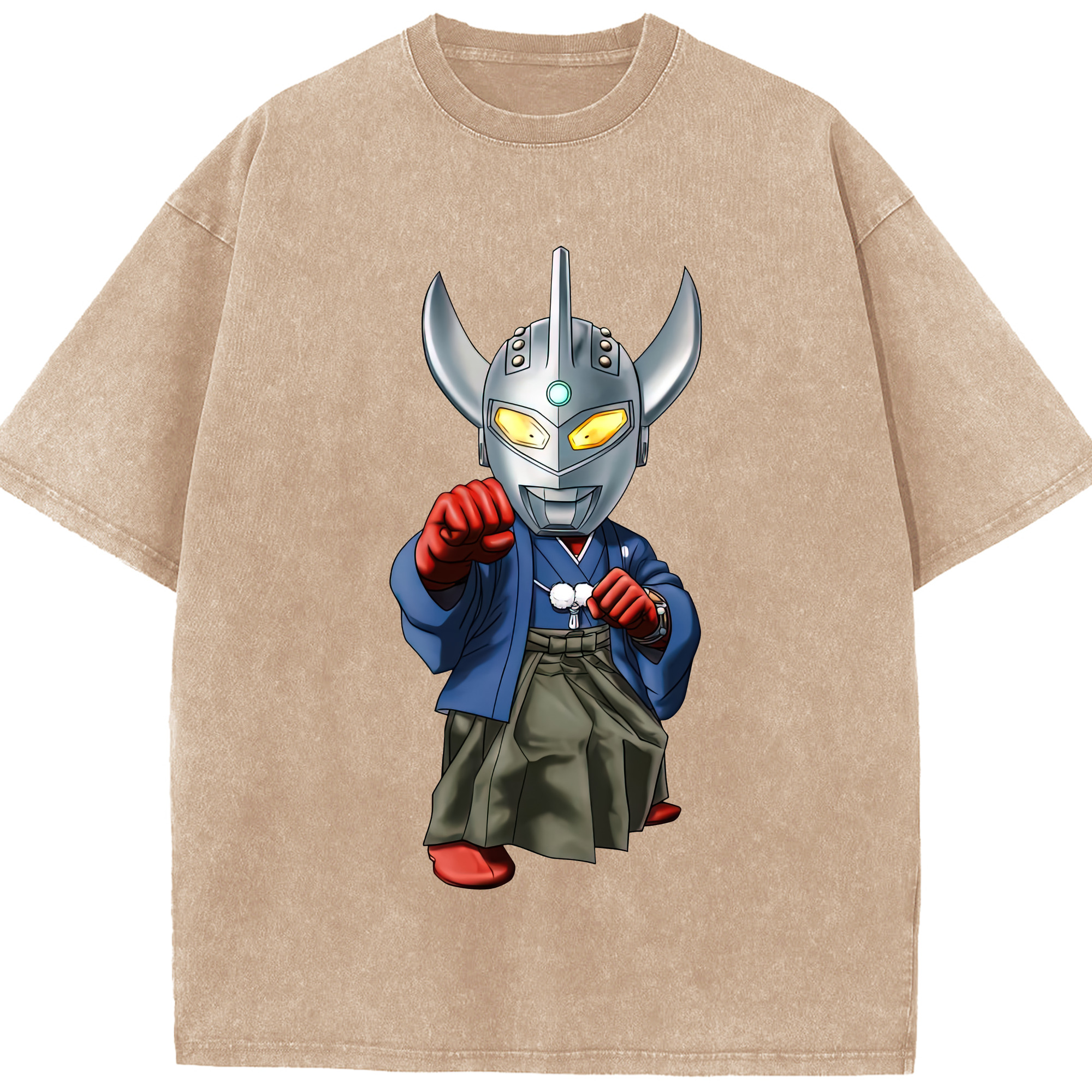 （画像用） ウルトラマン Ultraman 綿100% ヴィンテージ風 半袖Tシャツ（フロントプリント）