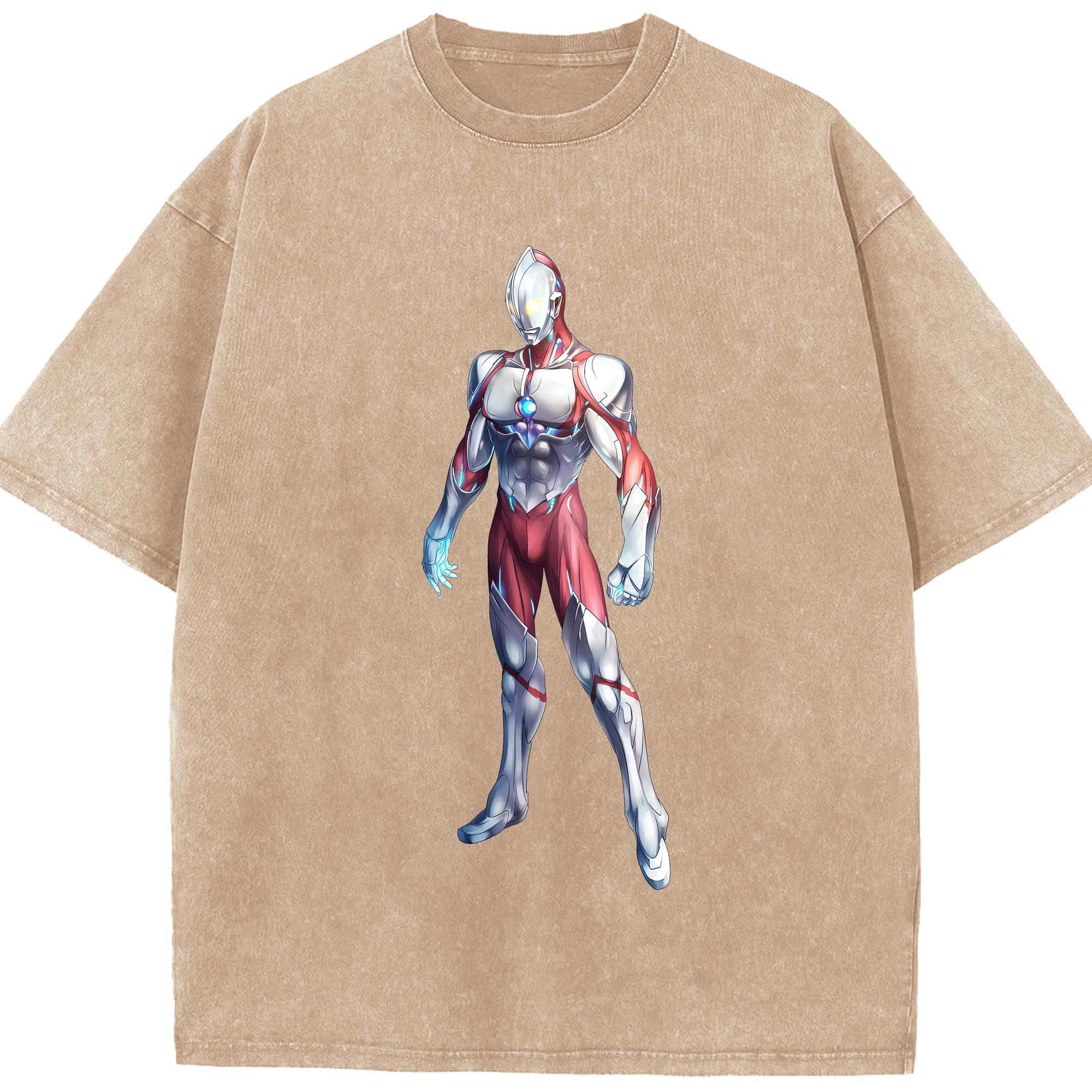 （画像用） ウルトラマン Ultraman 綿100% ヴィンテージ風 半袖Tシャツ（フロントプリント）