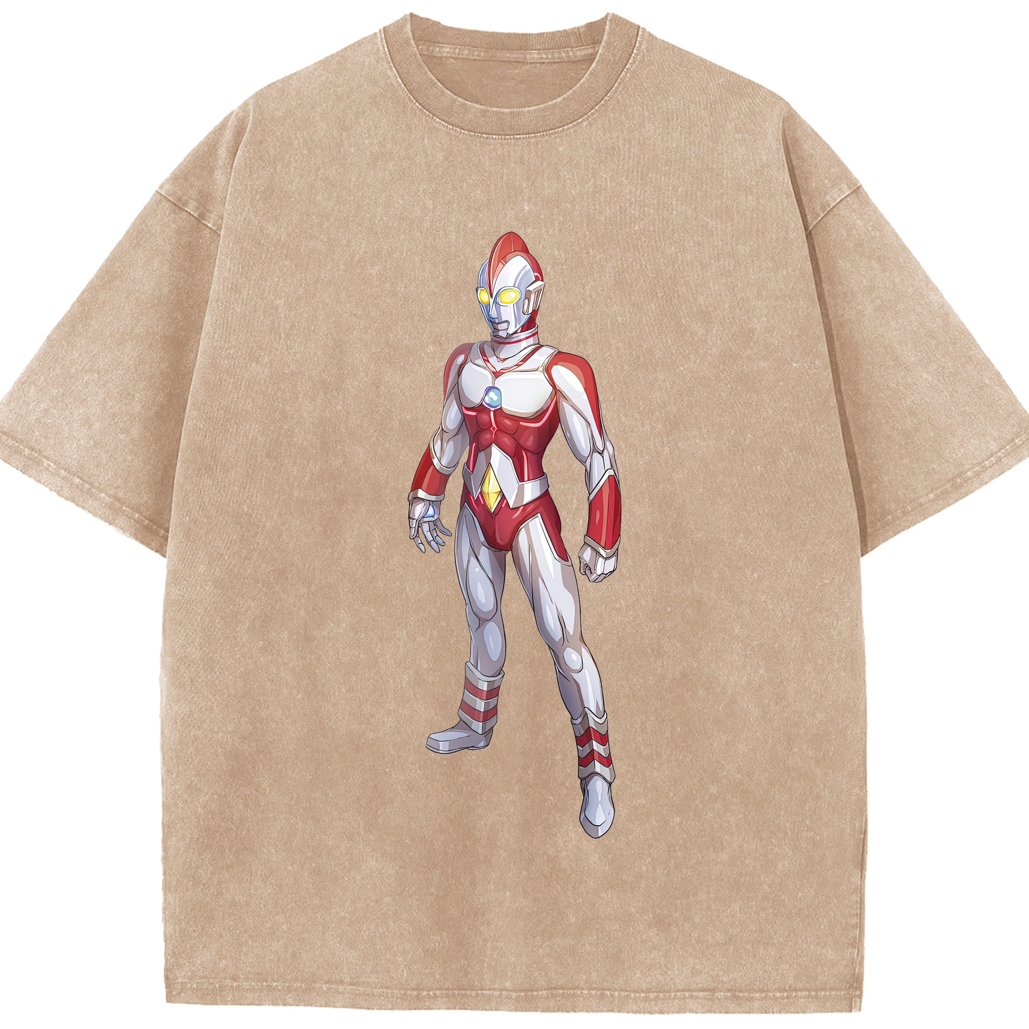 （画像用） ウルトラマン Ultraman 綿100% ヴィンテージ風 半袖Tシャツ（フロントプリント）