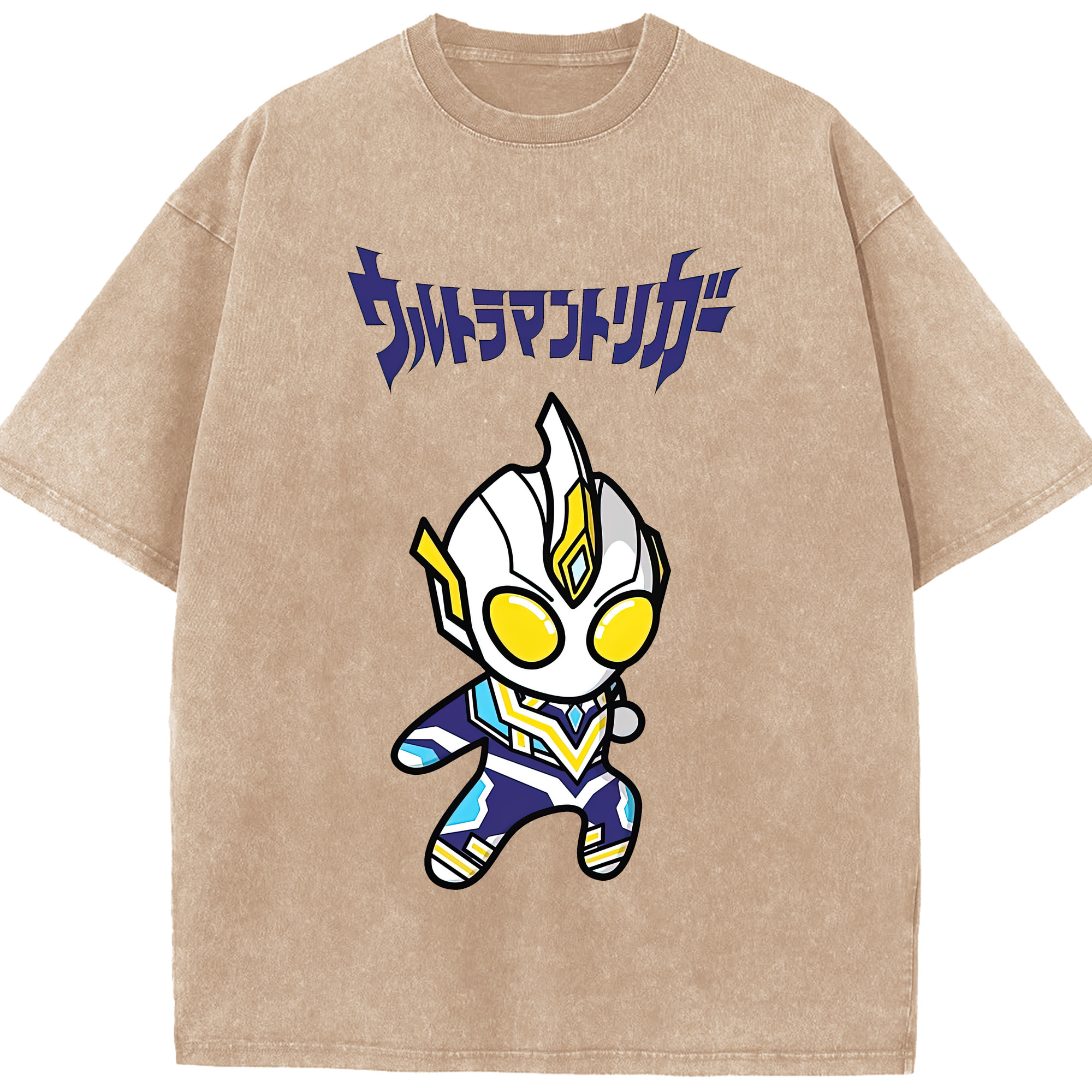 （画像用） ウルトラマン Ultraman 綿100% ヴィンテージ風 半袖Tシャツ（フロントプリント）