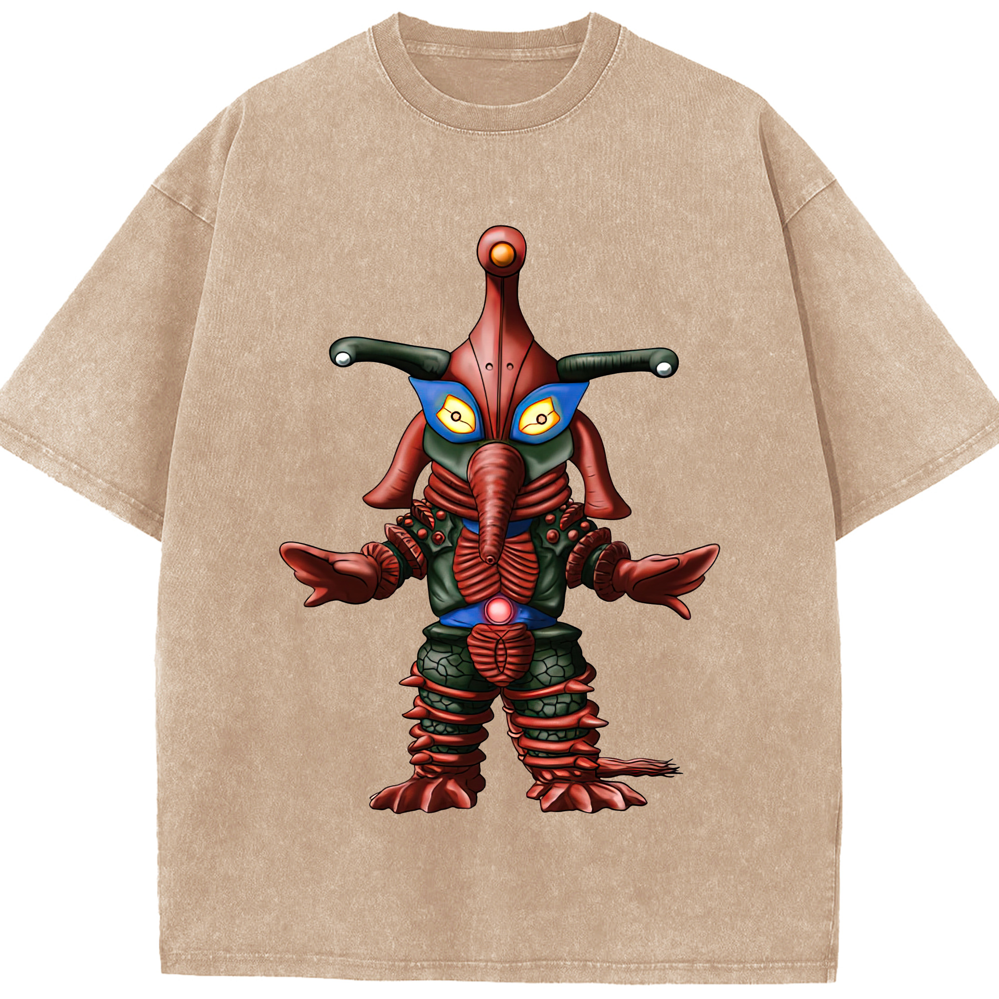 （画像用） ウルトラマン Ultraman 綿100% ヴィンテージ風 半袖Tシャツ（フロントプリント）