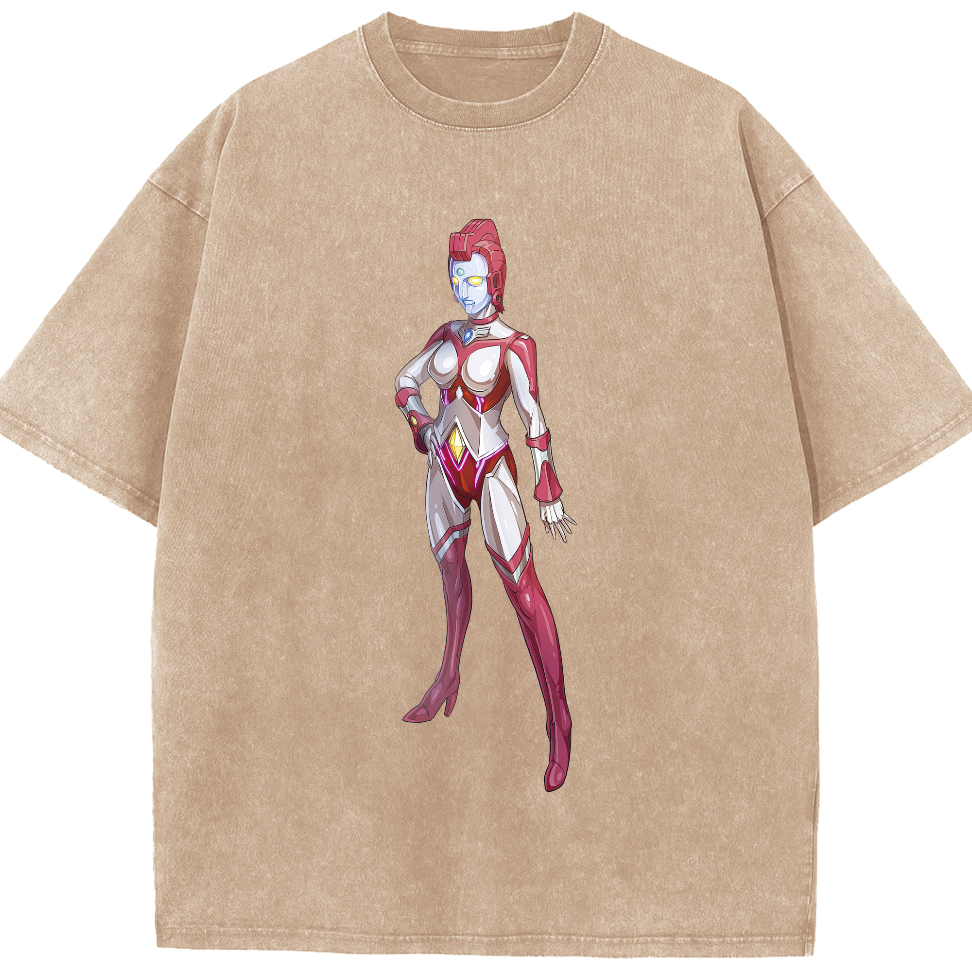 （画像用） ウルトラマン Ultraman 綿100% ヴィンテージ風 半袖Tシャツ（フロントプリント）