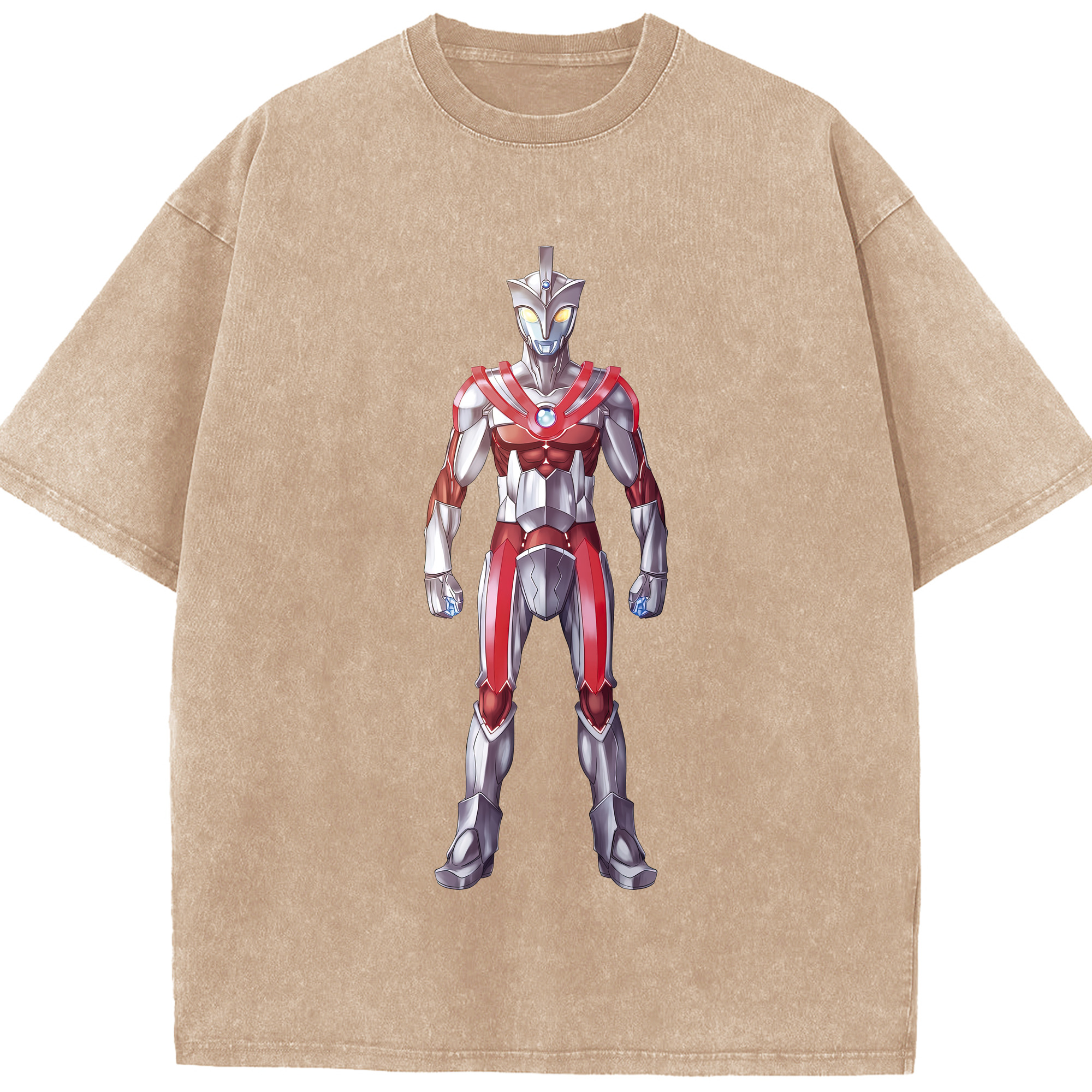（画像用） ウルトラマン Ultraman 綿100% ヴィンテージ風 半袖Tシャツ（フロントプリント）