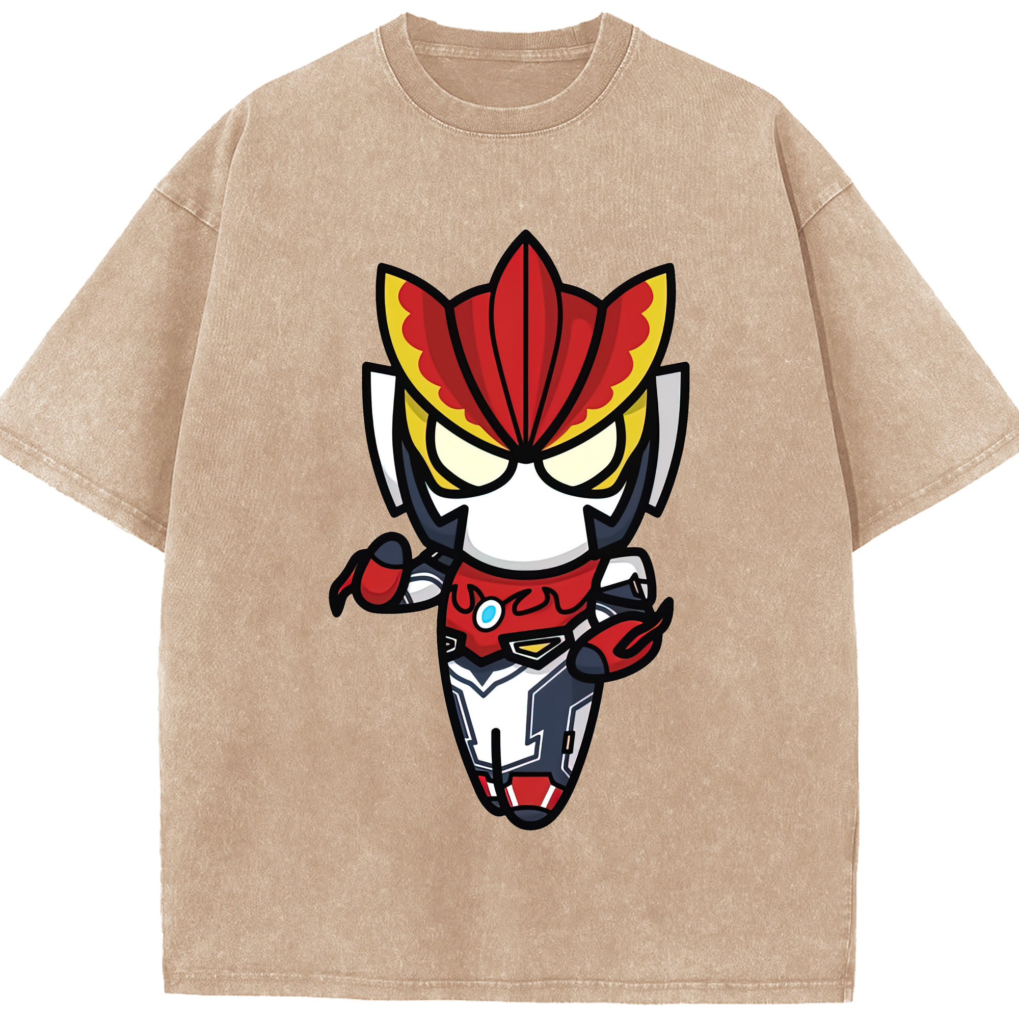 （画像用） ウルトラマン Ultraman 綿100% ヴィンテージ風 半袖Tシャツ（フロントプリント）