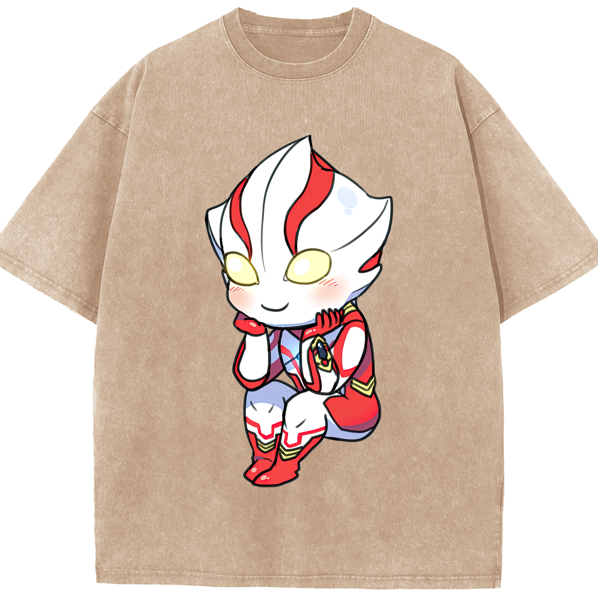 （画像用） ウルトラマン Ultraman 綿100% ヴィンテージ風 半袖Tシャツ（フロントプリント）