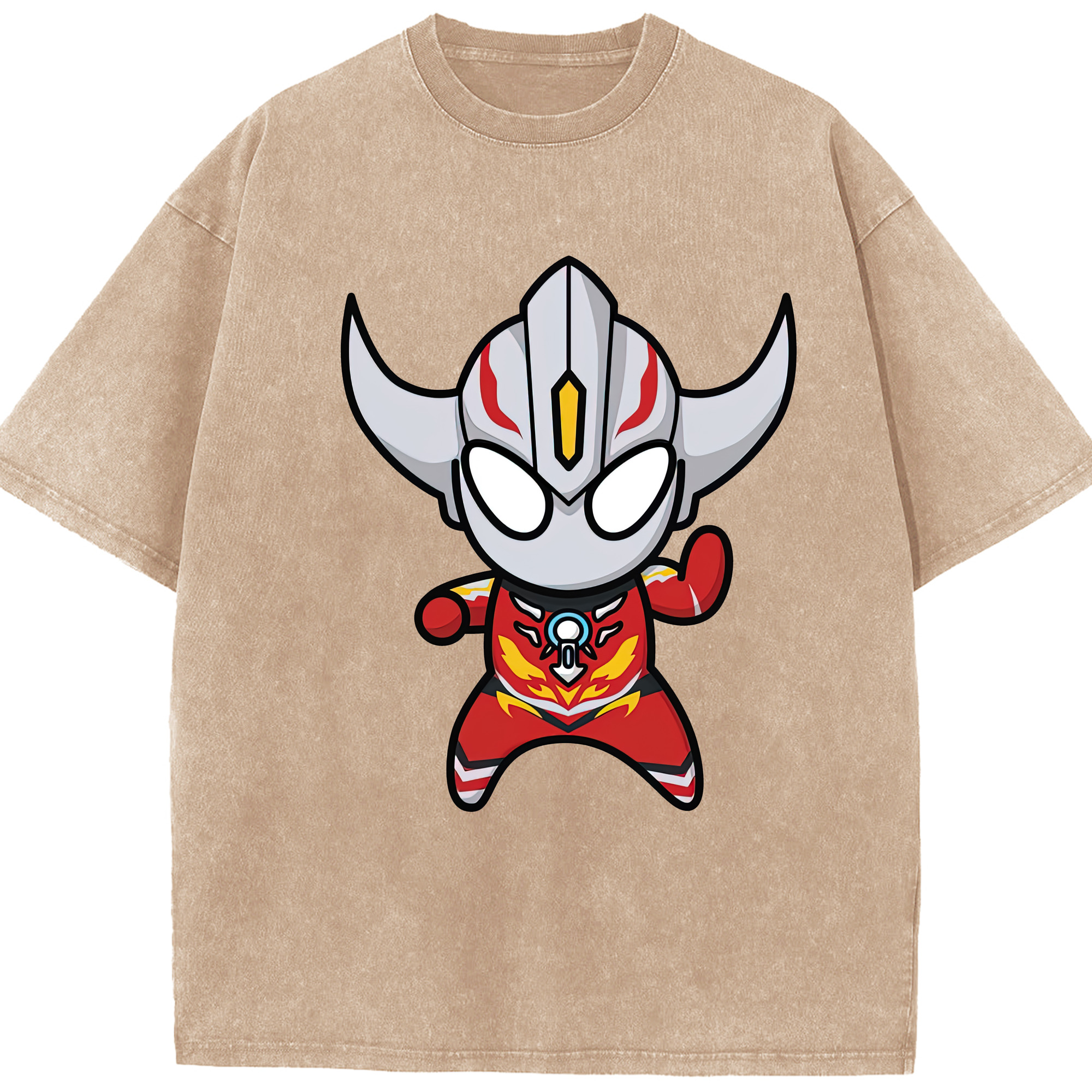 （画像用） ウルトラマン Ultraman 綿100% ヴィンテージ風 半袖Tシャツ（フロントプリント）