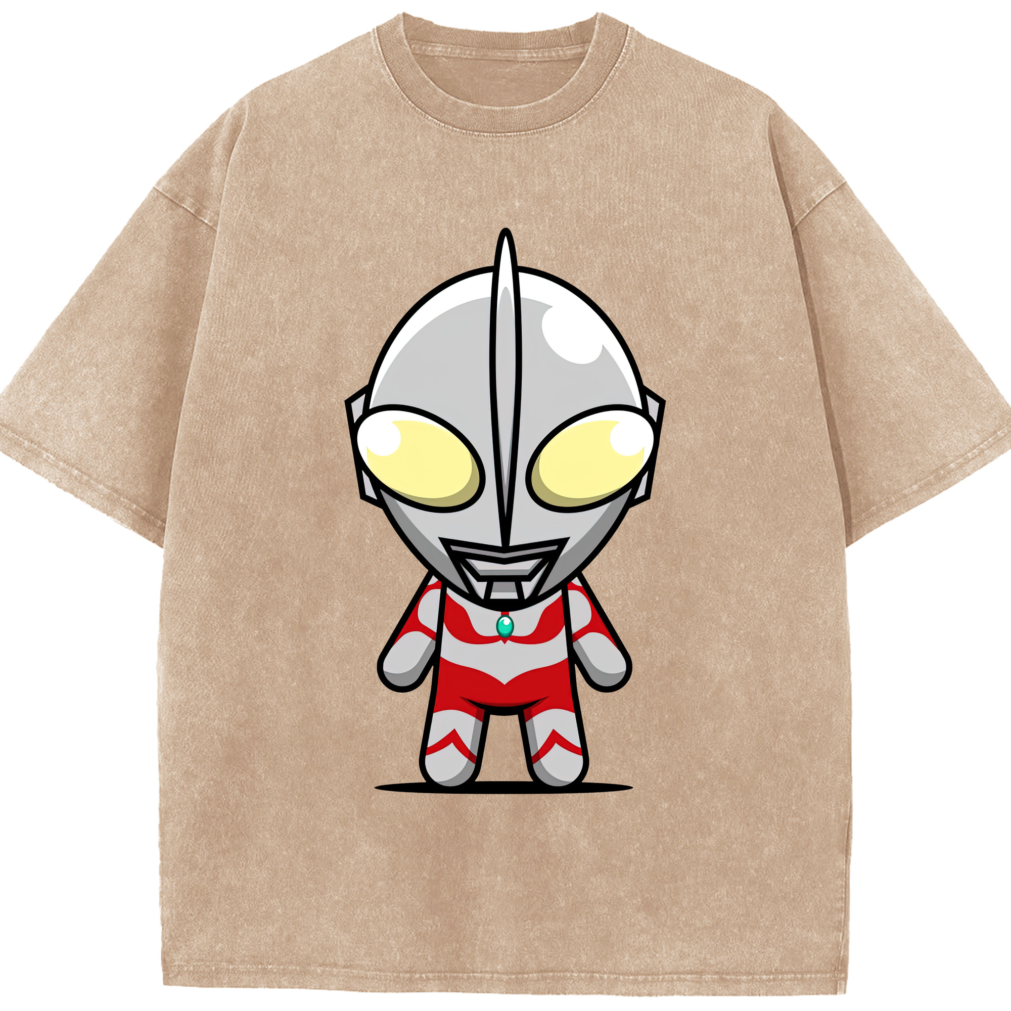 （画像用） ウルトラマン Ultraman 綿100% ヴィンテージ風 半袖Tシャツ（フロントプリント）