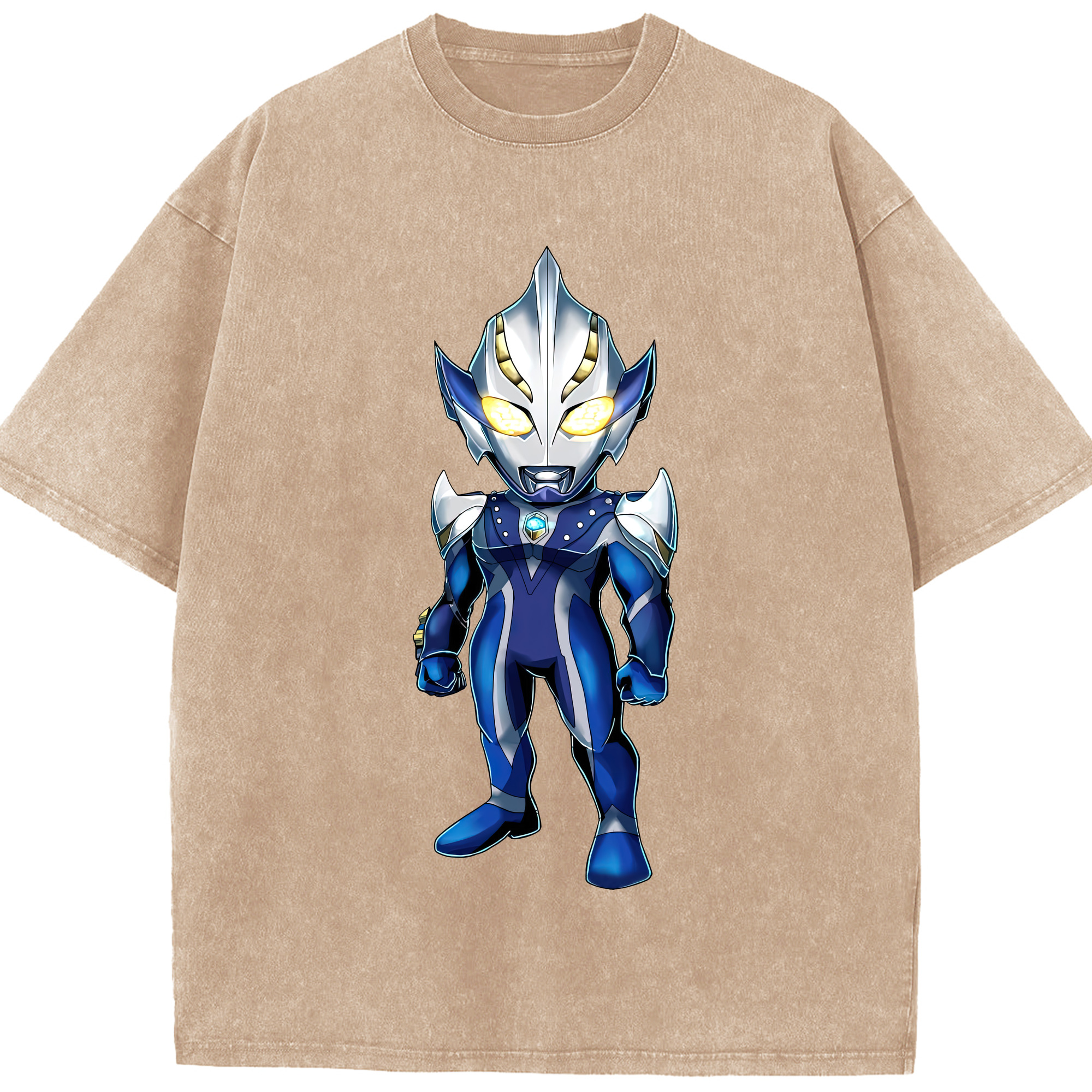 （画像用） ウルトラマン Ultraman 綿100% ヴィンテージ風 半袖Tシャツ（フロントプリント）