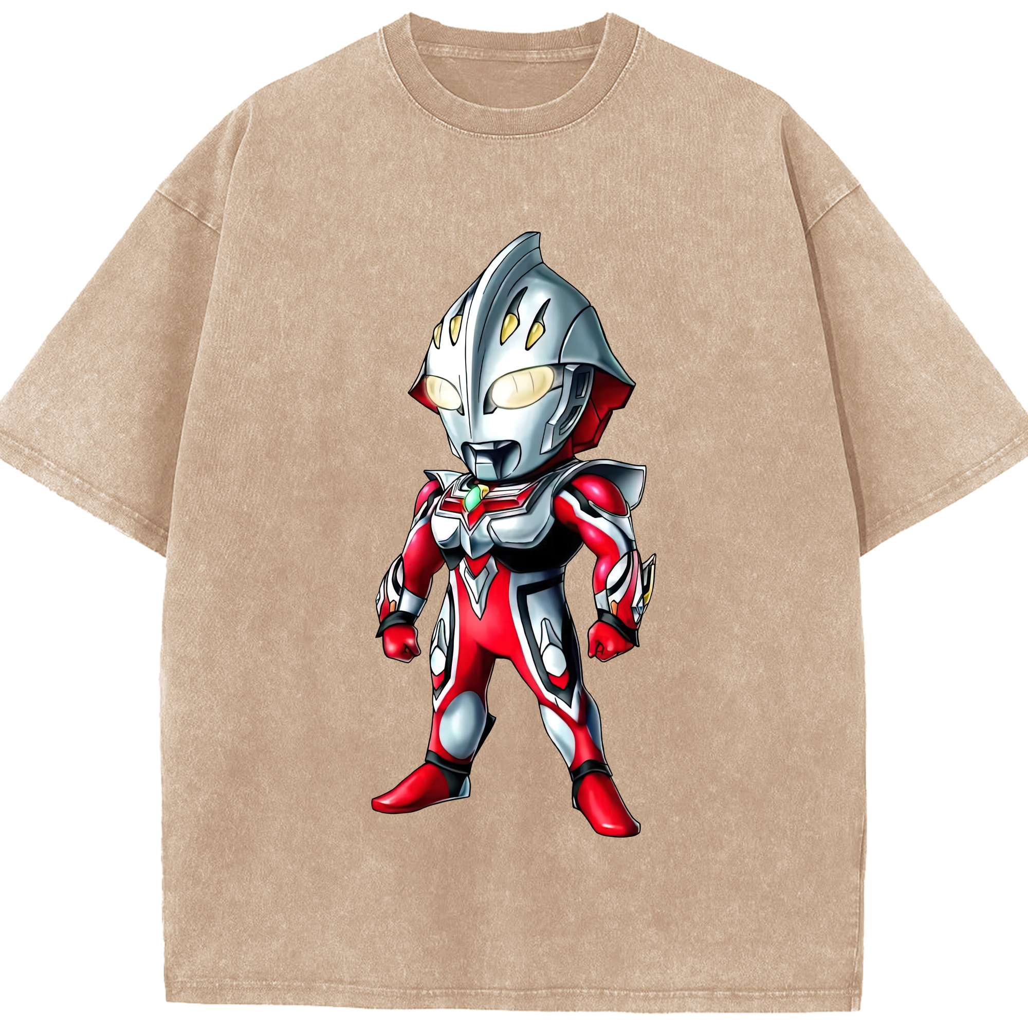 （画像用） ウルトラマン Ultraman 綿100% ヴィンテージ風 半袖Tシャツ（フロントプリント）