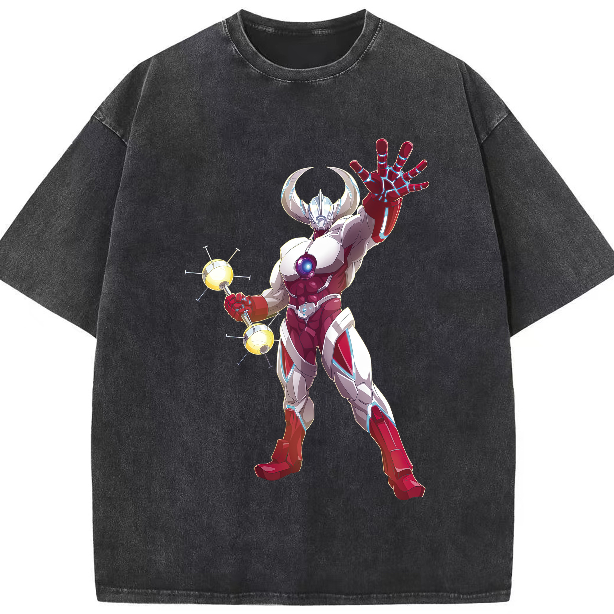 （画像用） ウルトラマン Ultraman 綿100% ヴィンテージ風 半袖Tシャツ（フロントプリント）