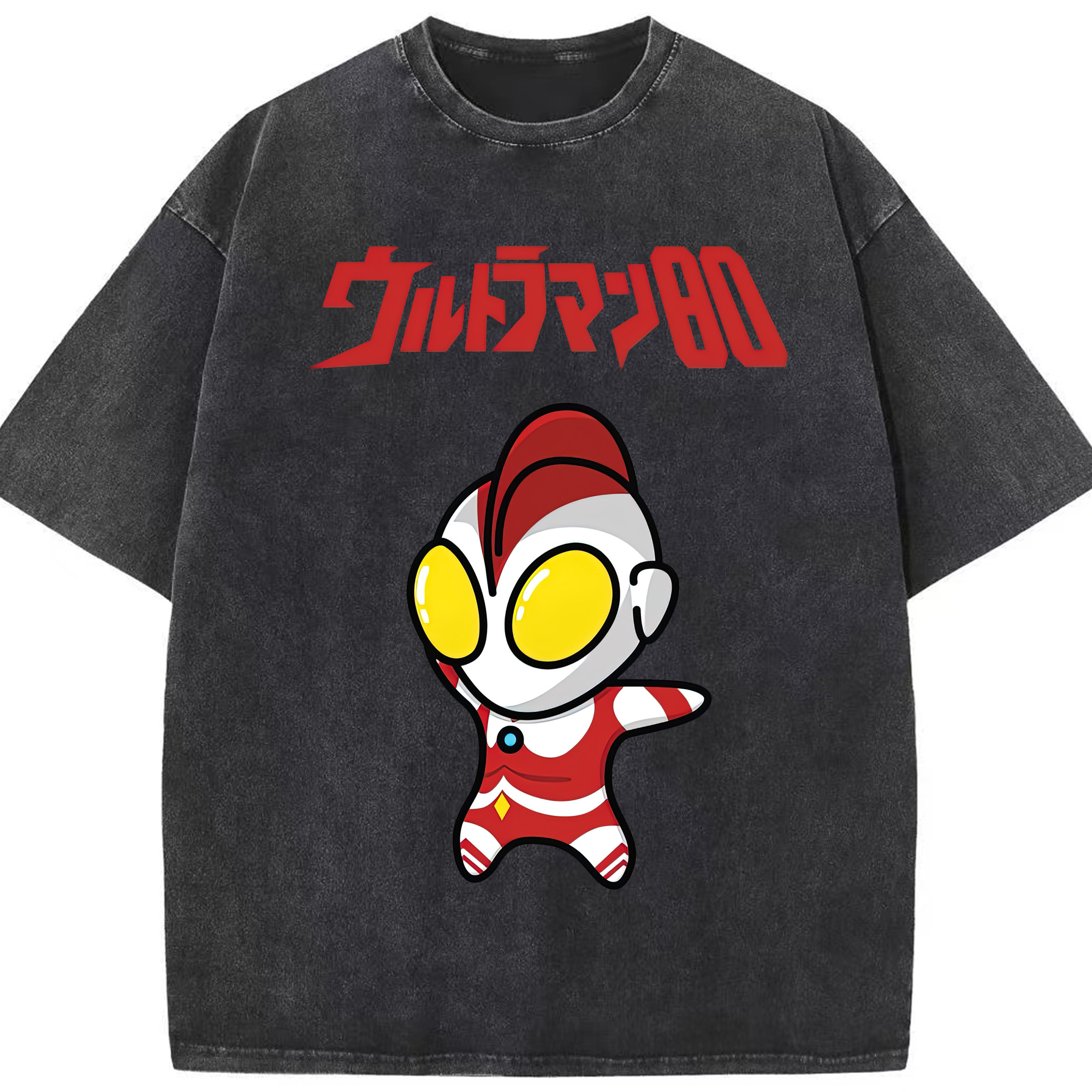 （画像用） ウルトラマン Ultraman 綿100% ヴィンテージ風 半袖Tシャツ（フロントプリント）