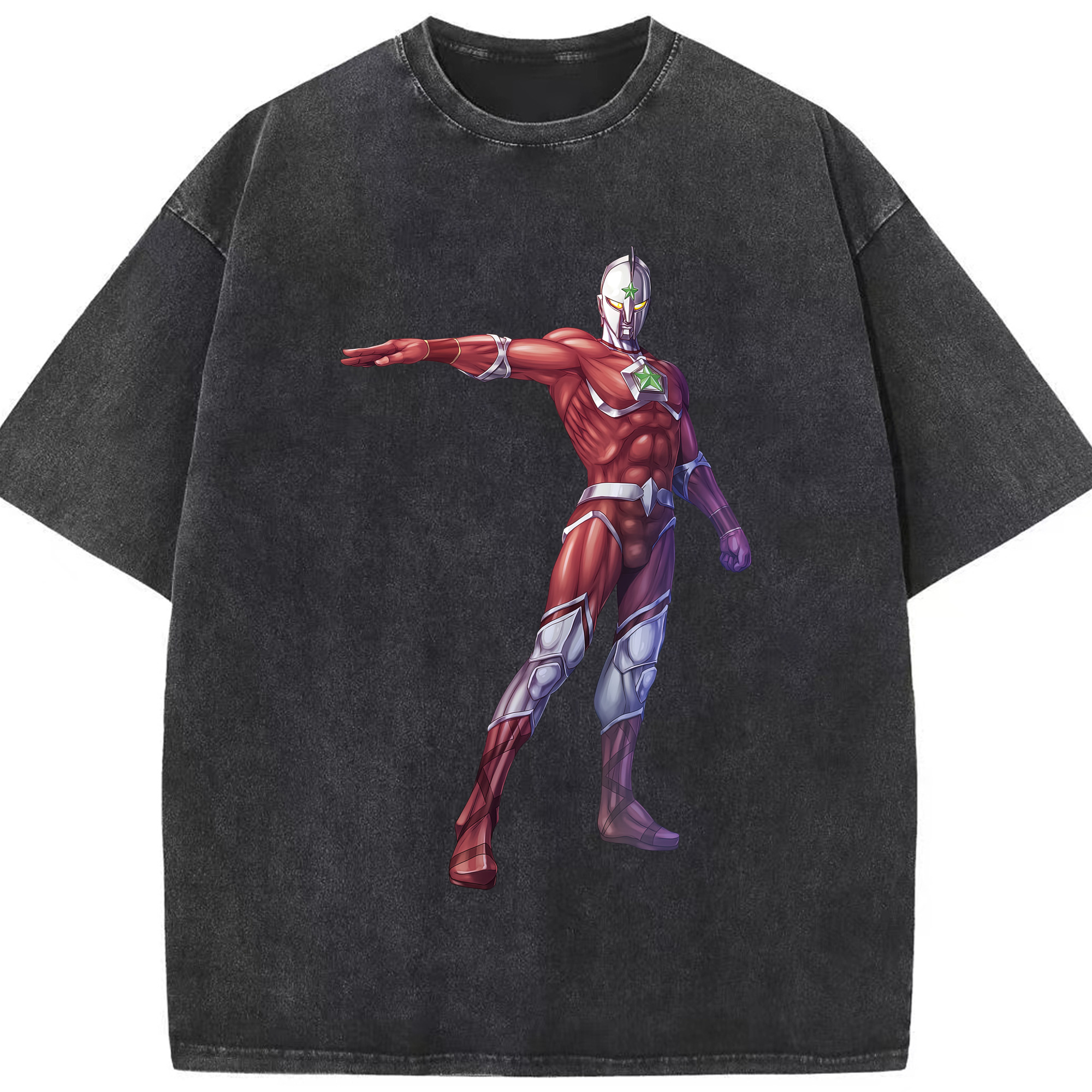 （画像用） ウルトラマン Ultraman 綿100% ヴィンテージ風 半袖Tシャツ（フロントプリント）