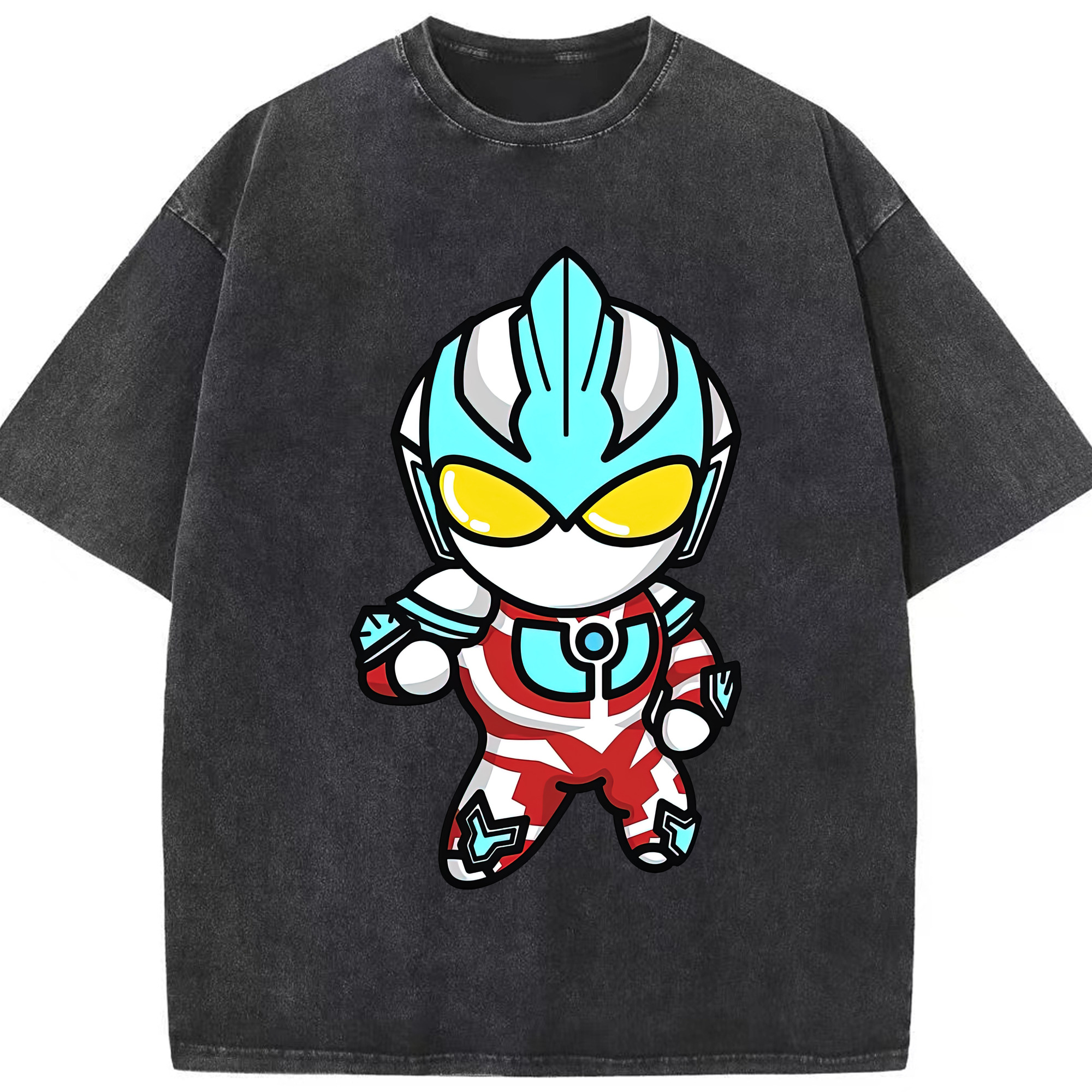 （画像用） ウルトラマン Ultraman 綿100% ヴィンテージ風 半袖Tシャツ（フロントプリント）