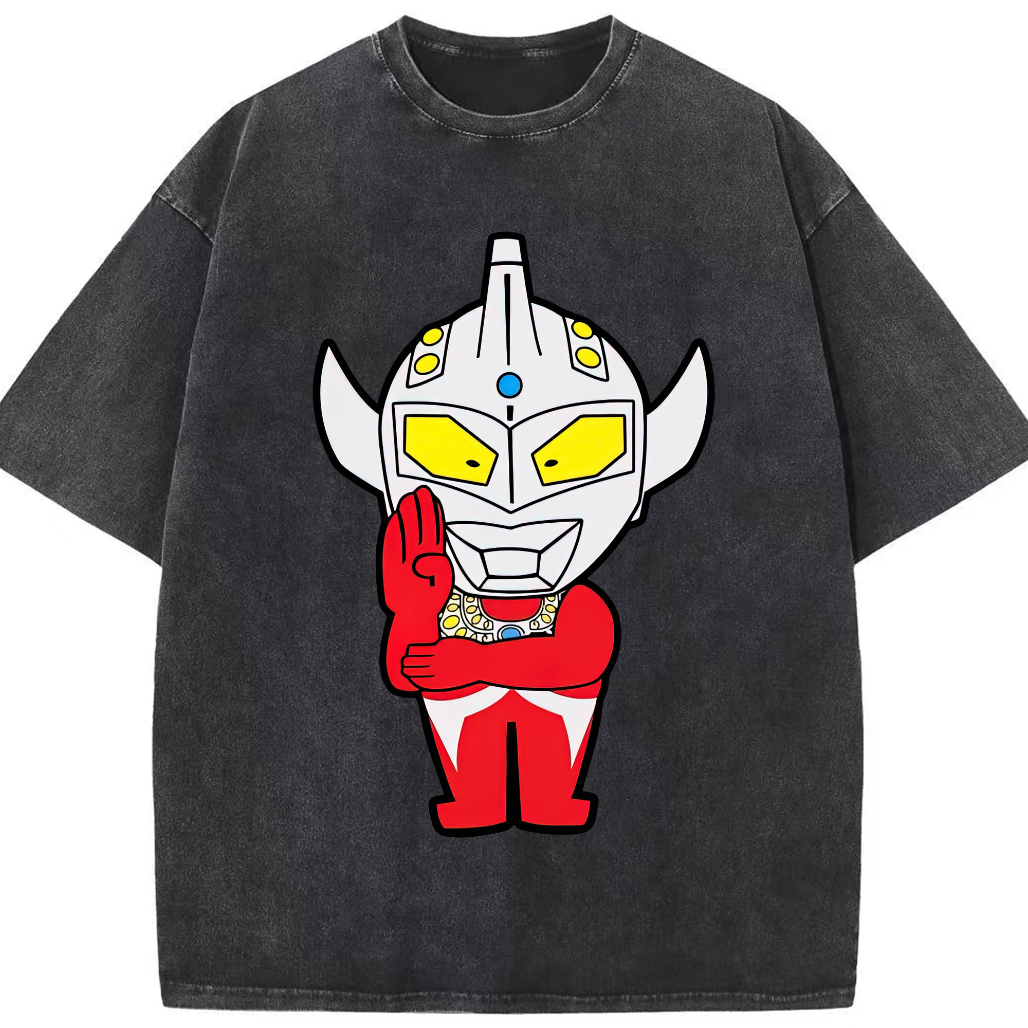 （画像用） ウルトラマン Ultraman 綿100% ヴィンテージ風 半袖Tシャツ（フロントプリント）