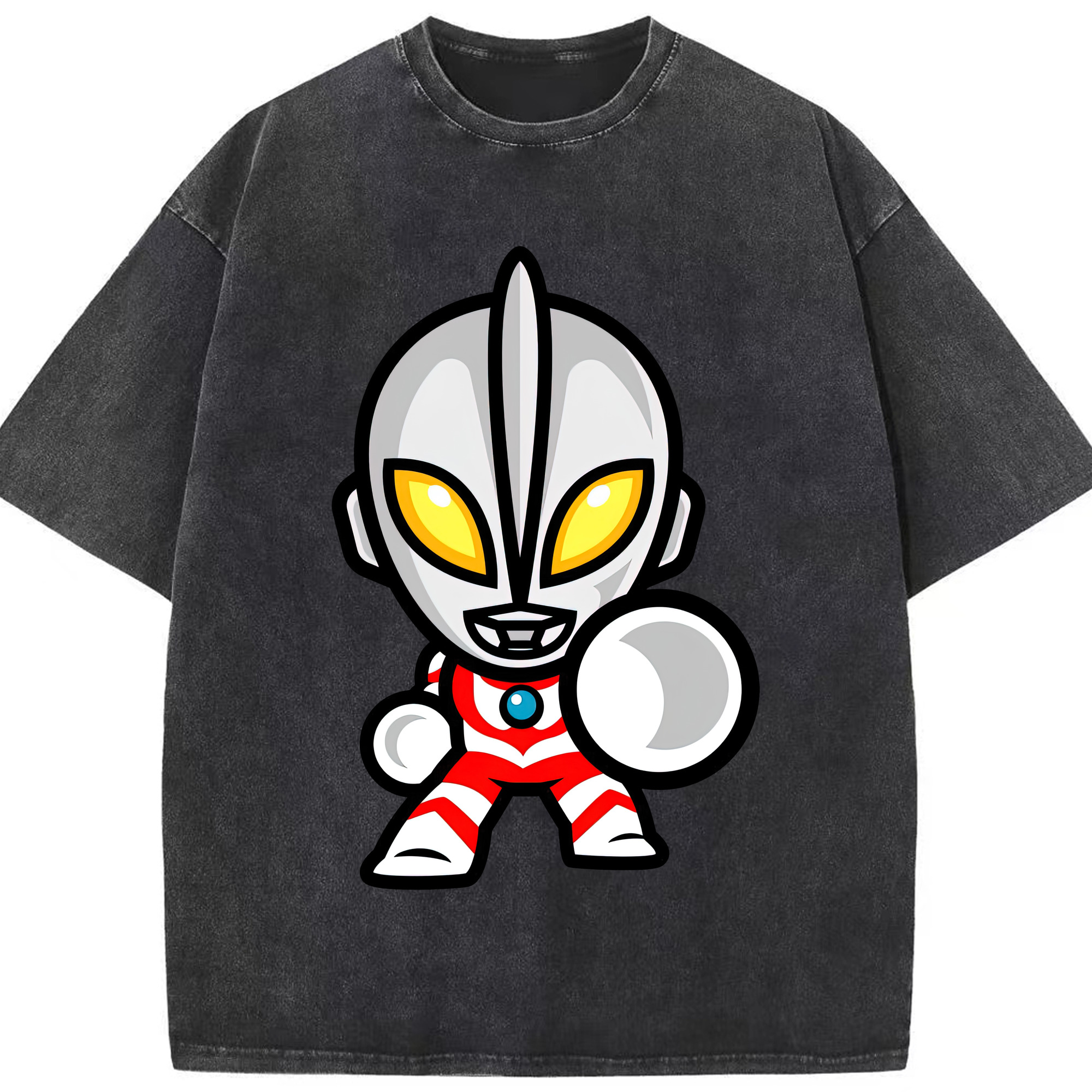 （画像用） ウルトラマン Ultraman 綿100% ヴィンテージ風 半袖Tシャツ（フロントプリント）