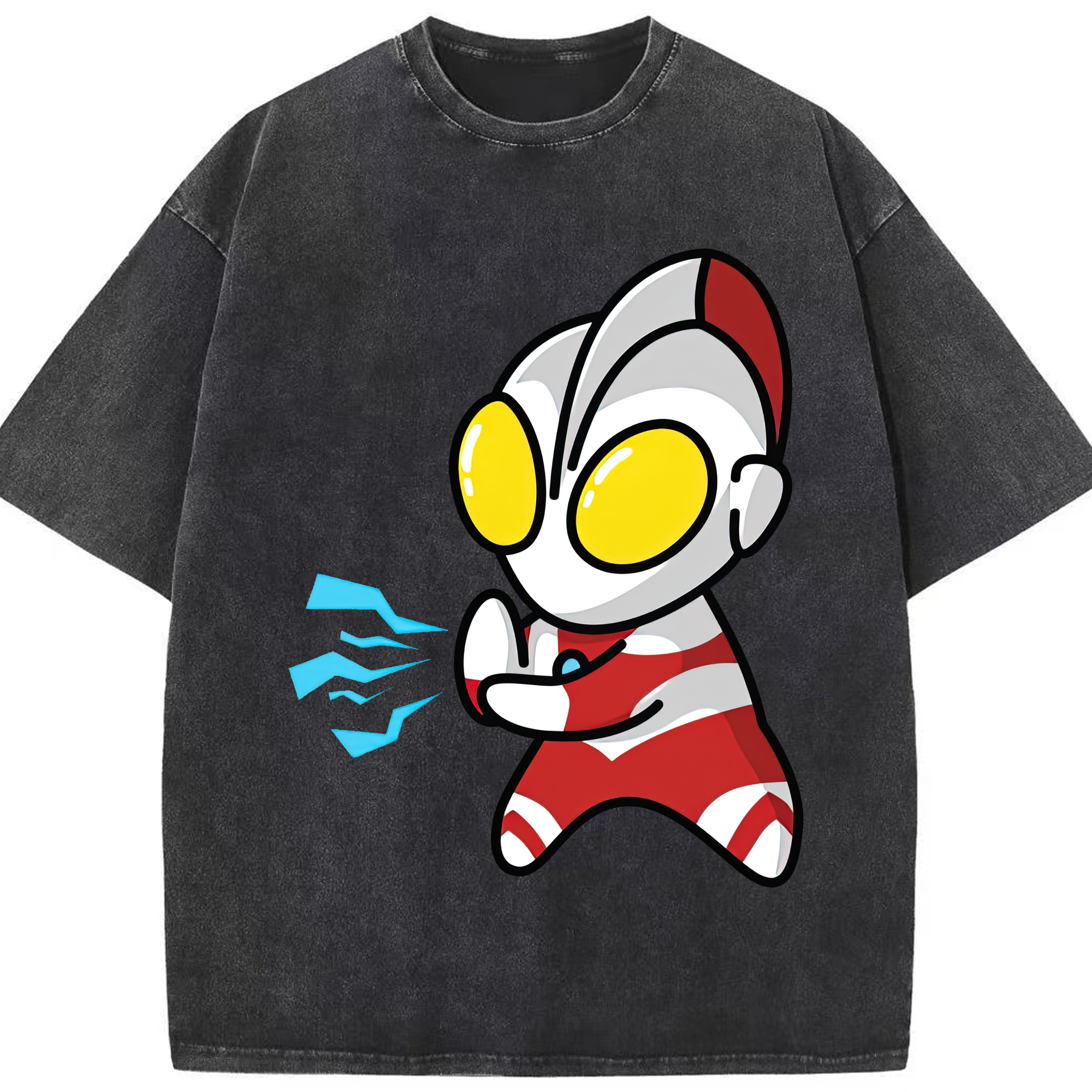 （画像用） ウルトラマン Ultraman 綿100% ヴィンテージ風 半袖Tシャツ（フロントプリント）
