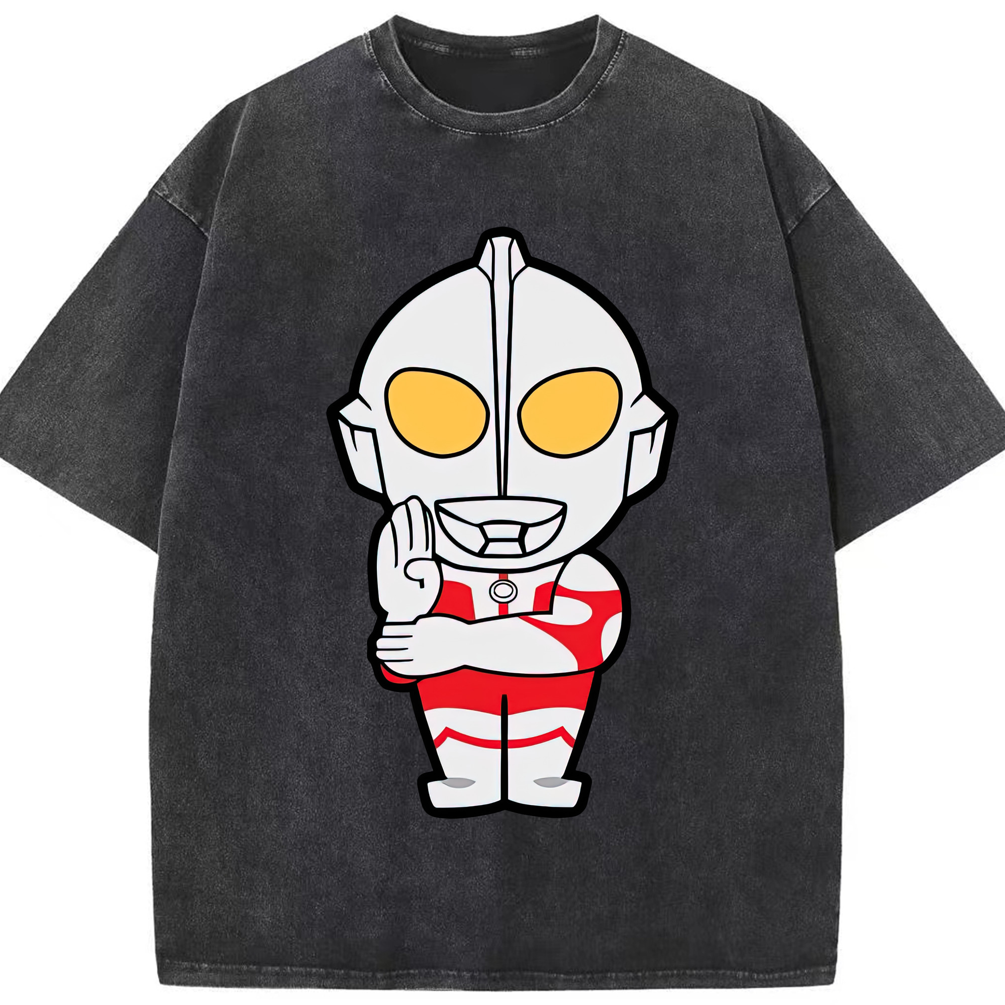 （画像用） ウルトラマン Ultraman 綿100% ヴィンテージ風 半袖Tシャツ（フロントプリント）