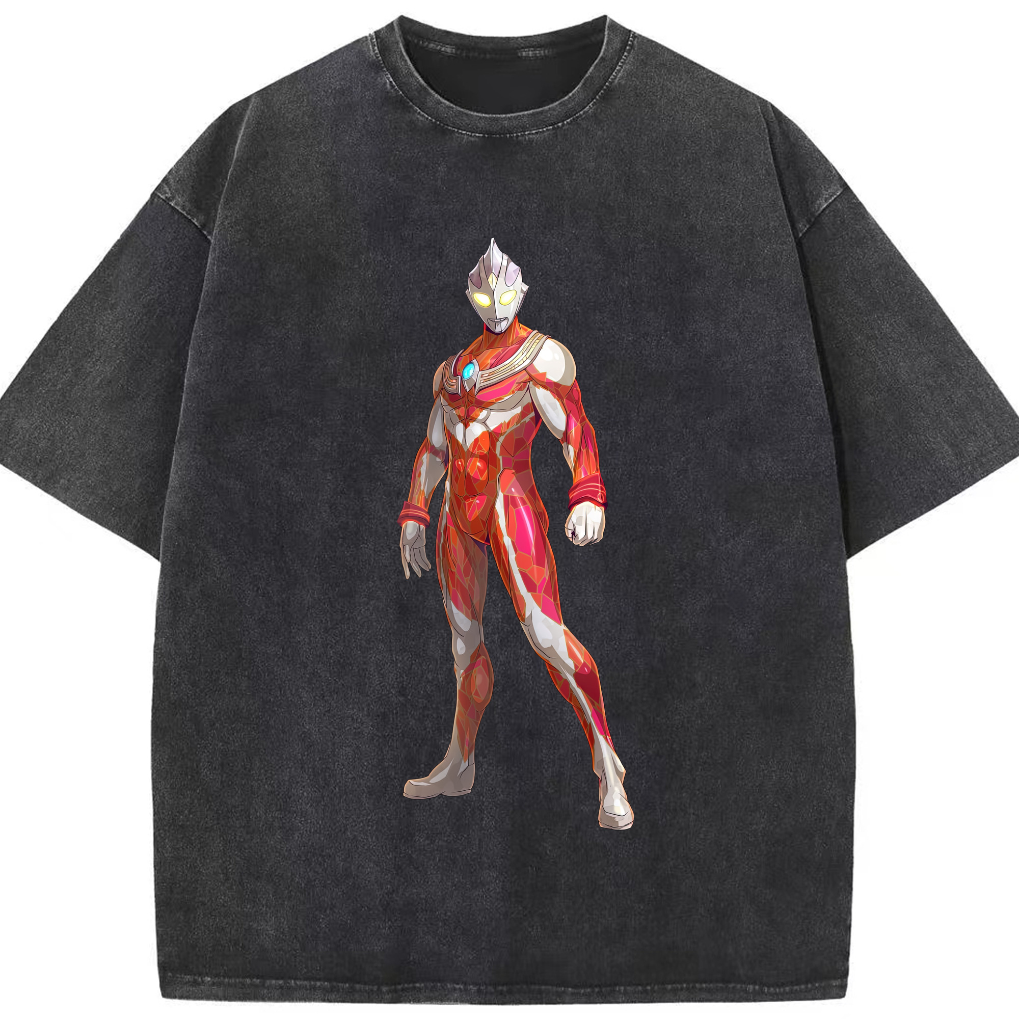 （画像用） ウルトラマン Ultraman 綿100% ヴィンテージ風 半袖Tシャツ（フロントプリント）