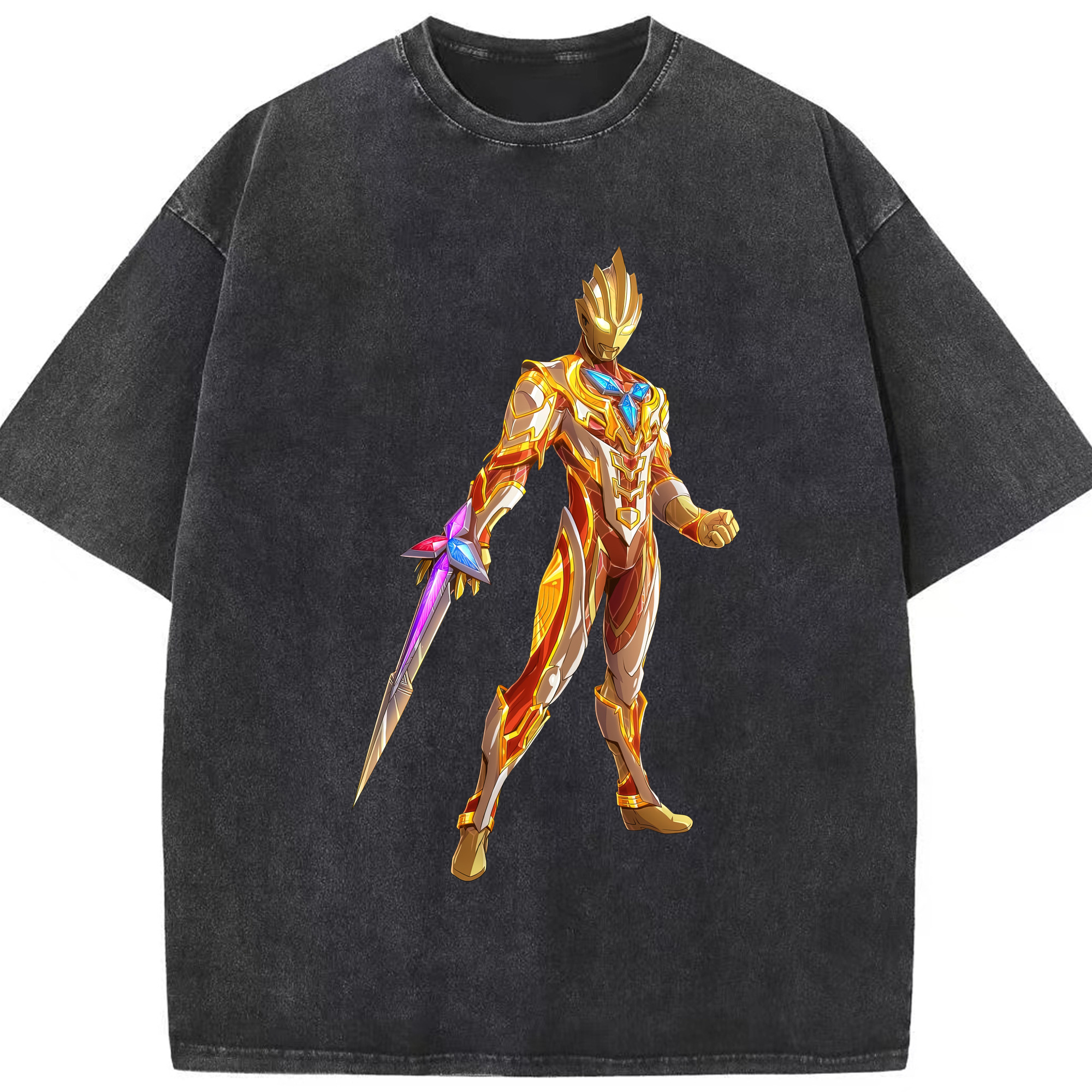 （画像用） ウルトラマン Ultraman 綿100% ヴィンテージ風 半袖Tシャツ（フロントプリント）