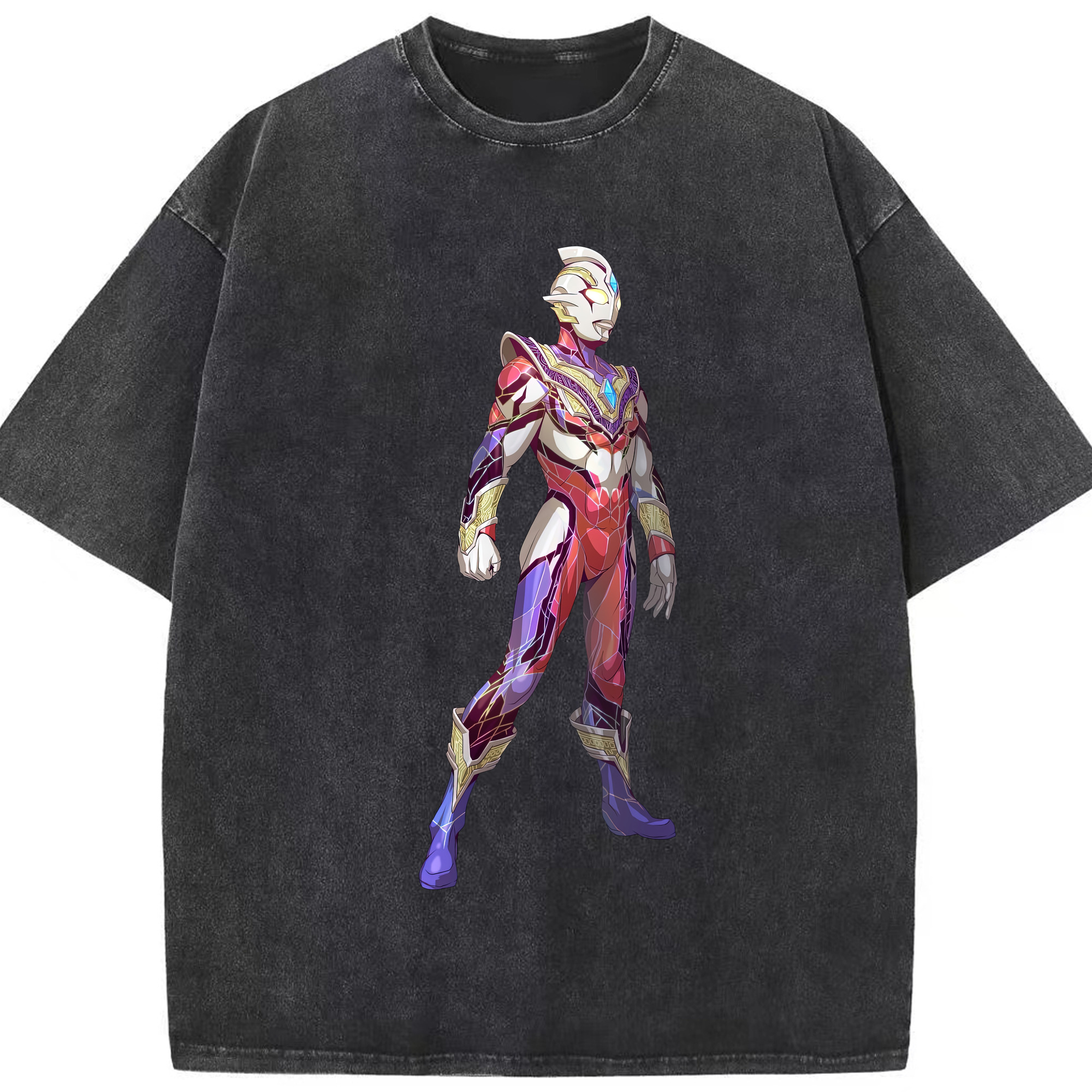 （画像用） ウルトラマン Ultraman 綿100% ヴィンテージ風 半袖Tシャツ（フロントプリント）