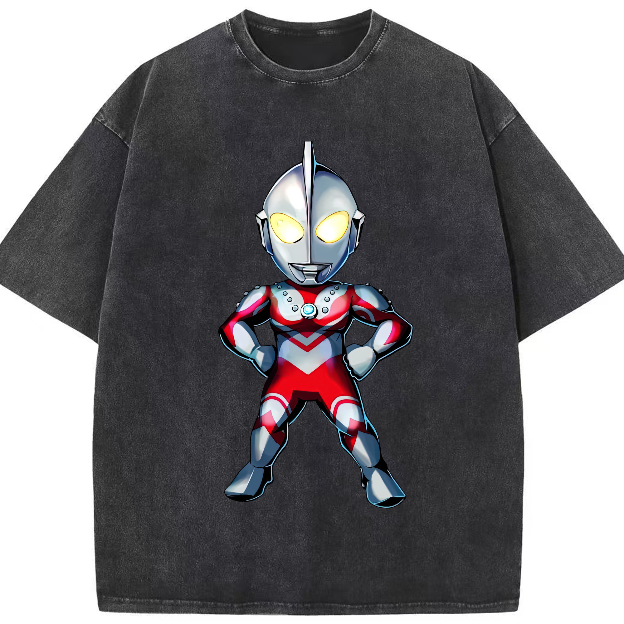 （画像用） ウルトラマン Ultraman 綿100% ヴィンテージ風 半袖Tシャツ（フロントプリント）