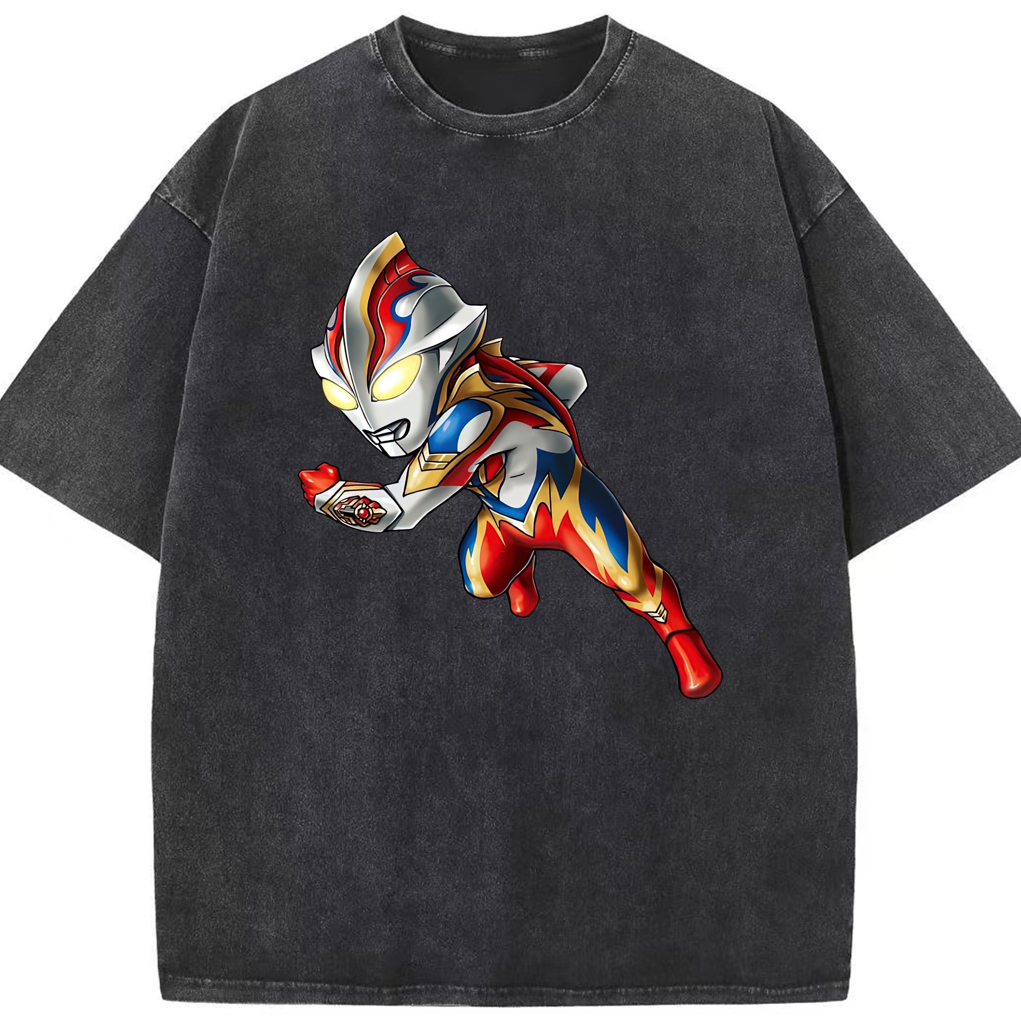 （画像用） ウルトラマン Ultraman 綿100% ヴィンテージ風 半袖Tシャツ（フロントプリント）
