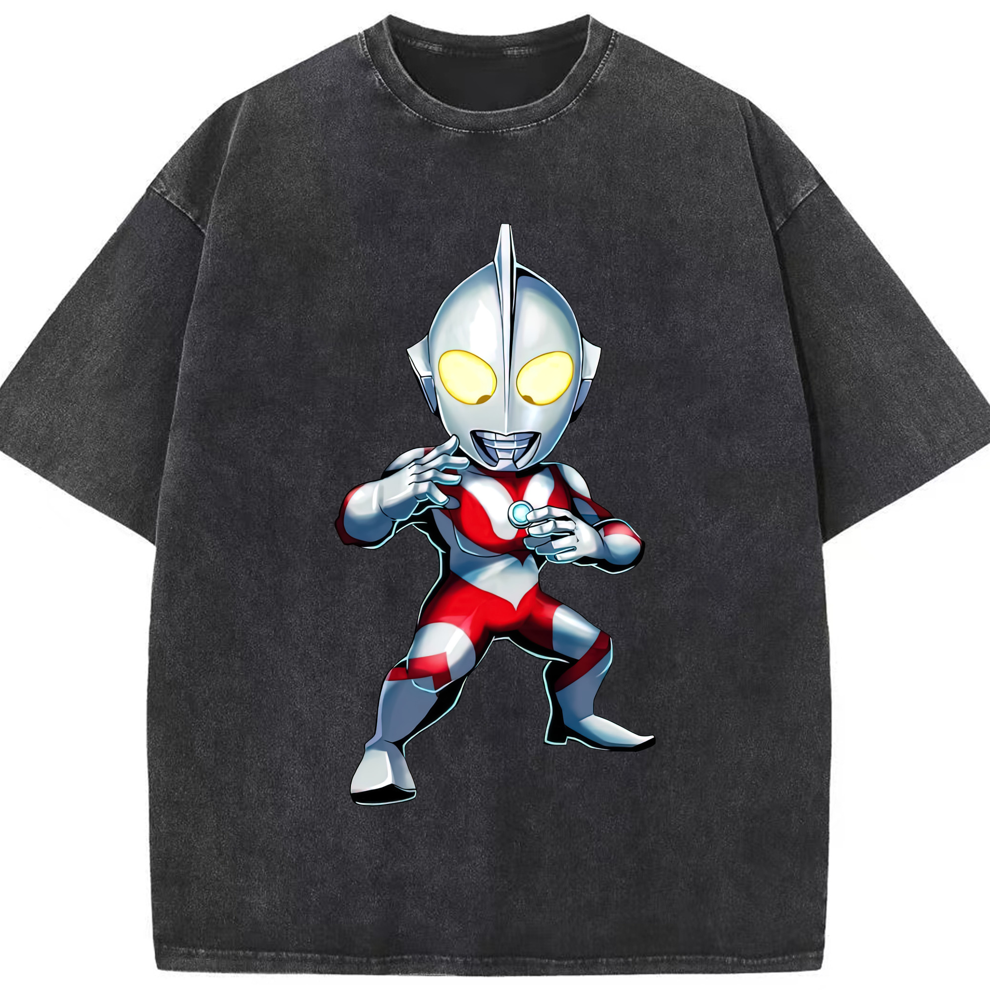 （画像用） ウルトラマン Ultraman 綿100% ヴィンテージ風 半袖Tシャツ（フロントプリント）