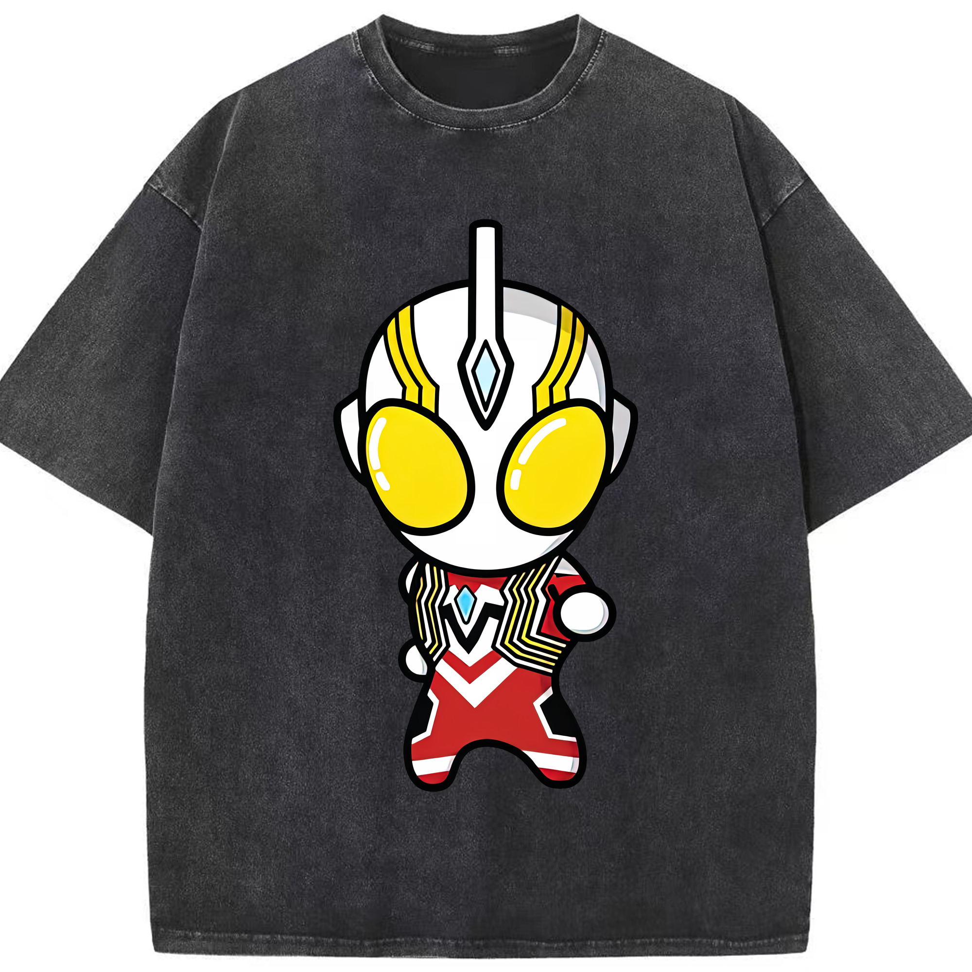 （画像用） ウルトラマン Ultraman 綿100% ヴィンテージ風 半袖Tシャツ（フロントプリント）