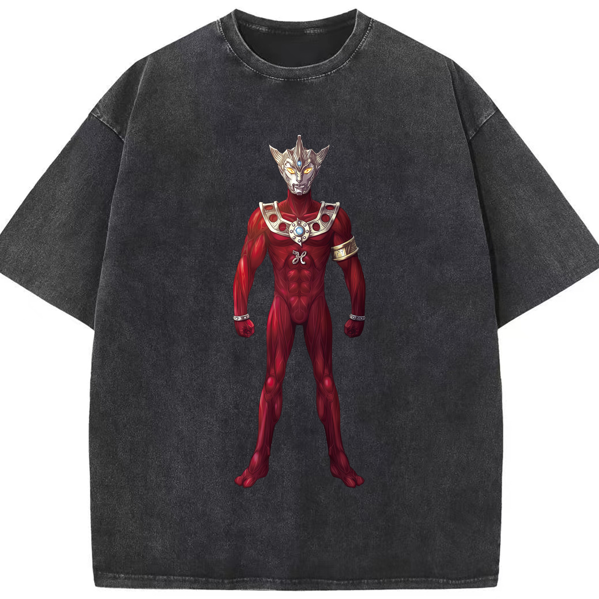 （画像用） ウルトラマン Ultraman 綿100% ヴィンテージ風 半袖Tシャツ（フロントプリント）
