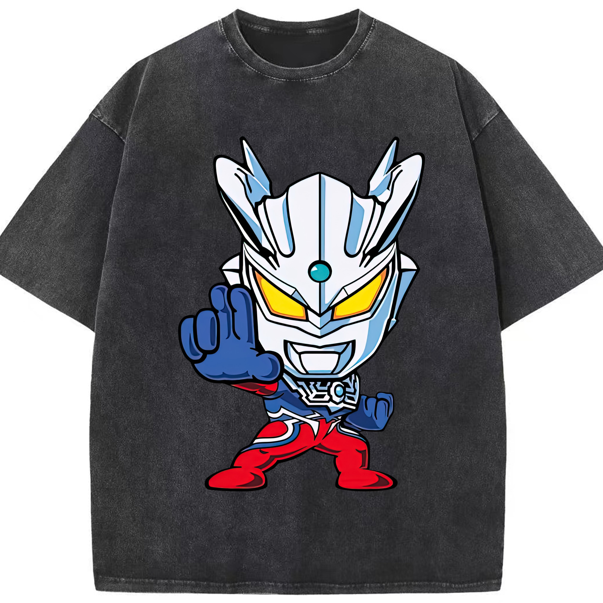 （画像用） ウルトラマン Ultraman 綿100% ヴィンテージ風 半袖Tシャツ（フロントプリント）