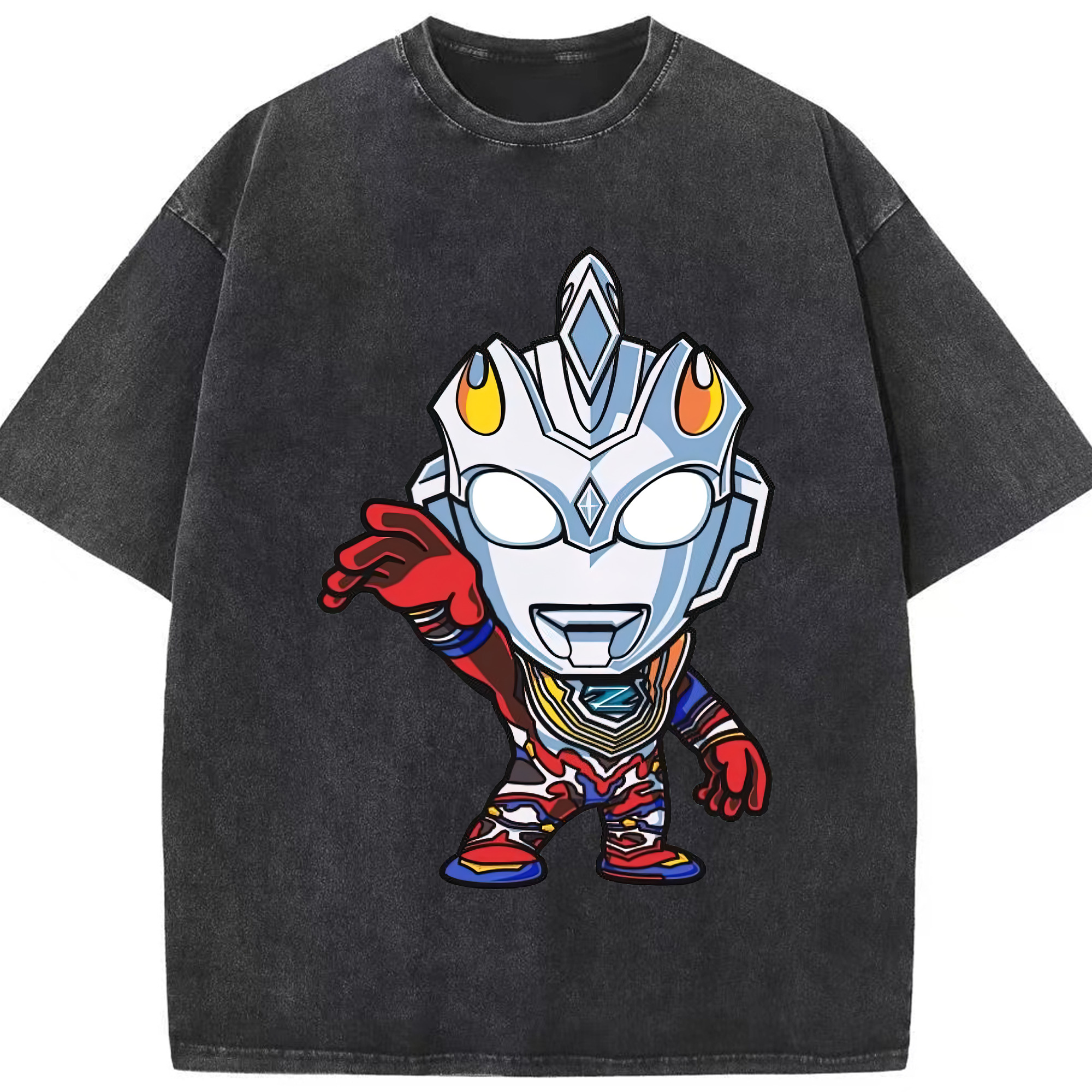 （画像用） ウルトラマン Ultraman 綿100% ヴィンテージ風 半袖Tシャツ（フロントプリント）